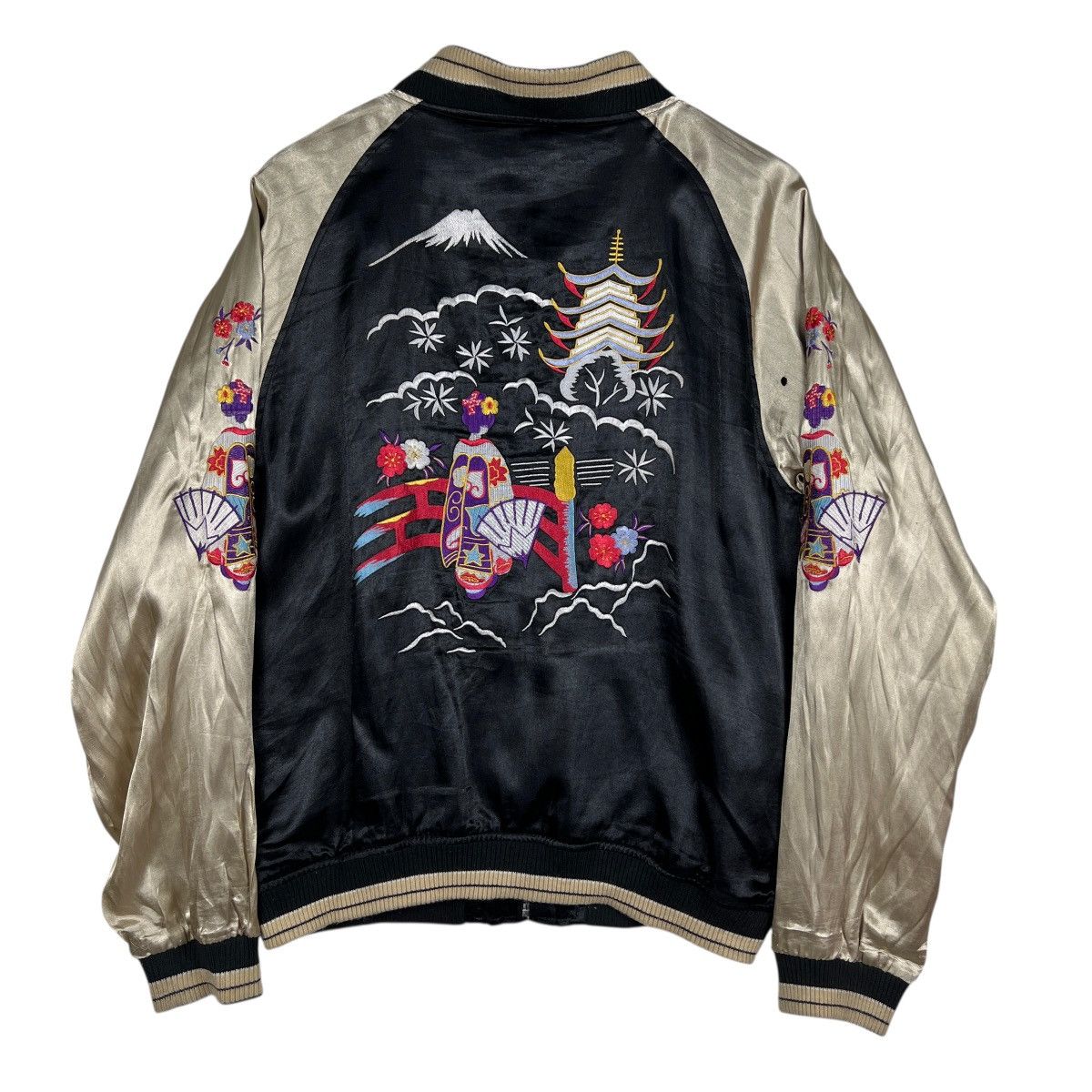 Japanese Brand Vintage Japanese Souvenir Sukajan Jacket Size US XL / EU 56 / 4 - 2 Thumbnail