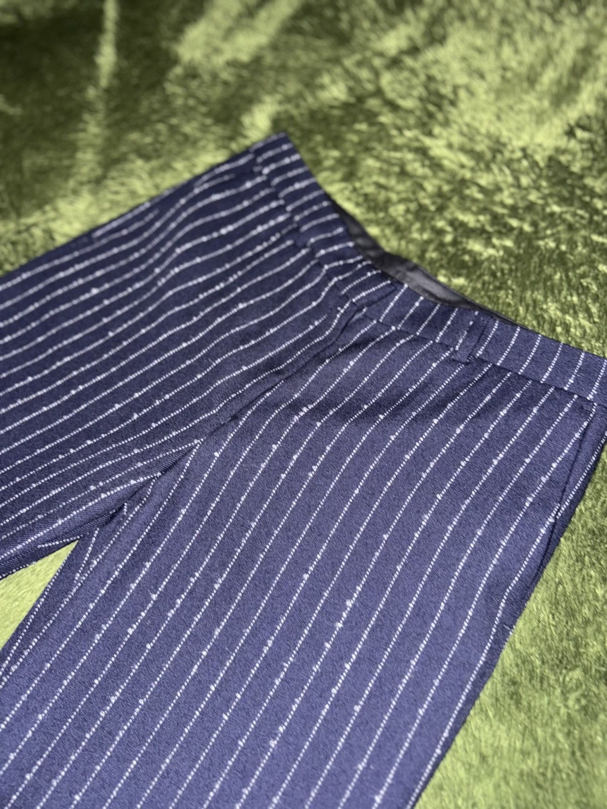 Acne Studios [36] ACNE STUDIOS Dot Stripe detail Trousers navy Size US 34 / EU 50 - 2 Thumbnail