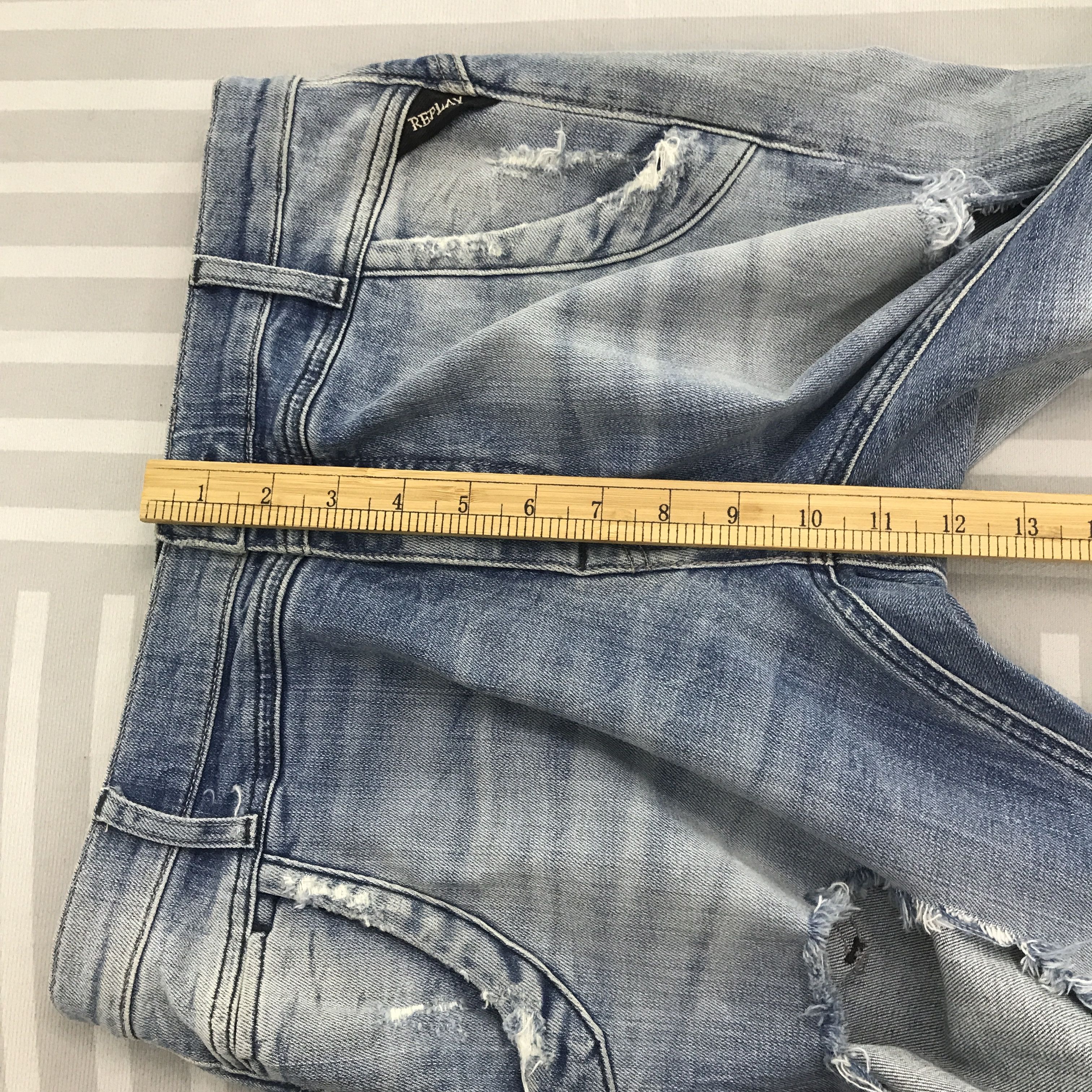Replay × Vintage Replay Skinny Ripped Distressed Denim pants Size US 27 - 9 Thumbnail