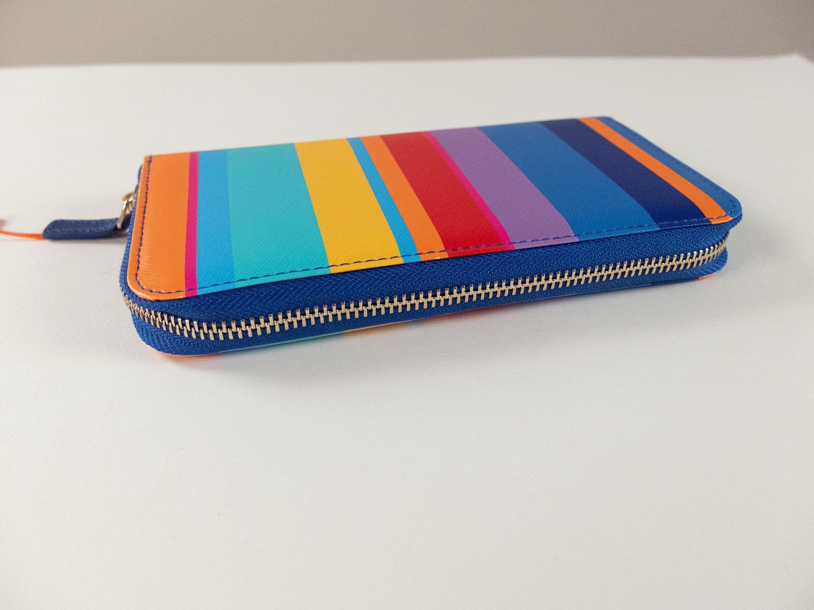 Other GALLO Italy colorful stripes leather continental zip wallet Size ONE SIZE - 3 Thumbnail