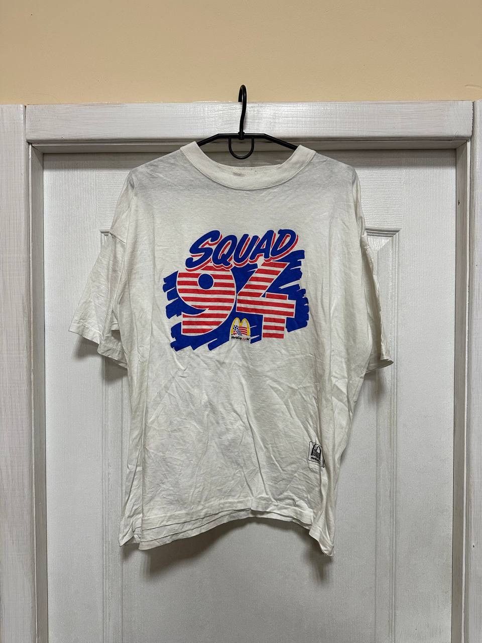 Vintage Vintage 1993 Squad 94 World Cup USA McDonalds Tee 90s Olympi Size US XL / EU 56 / 4 - 1 Thumbnail
