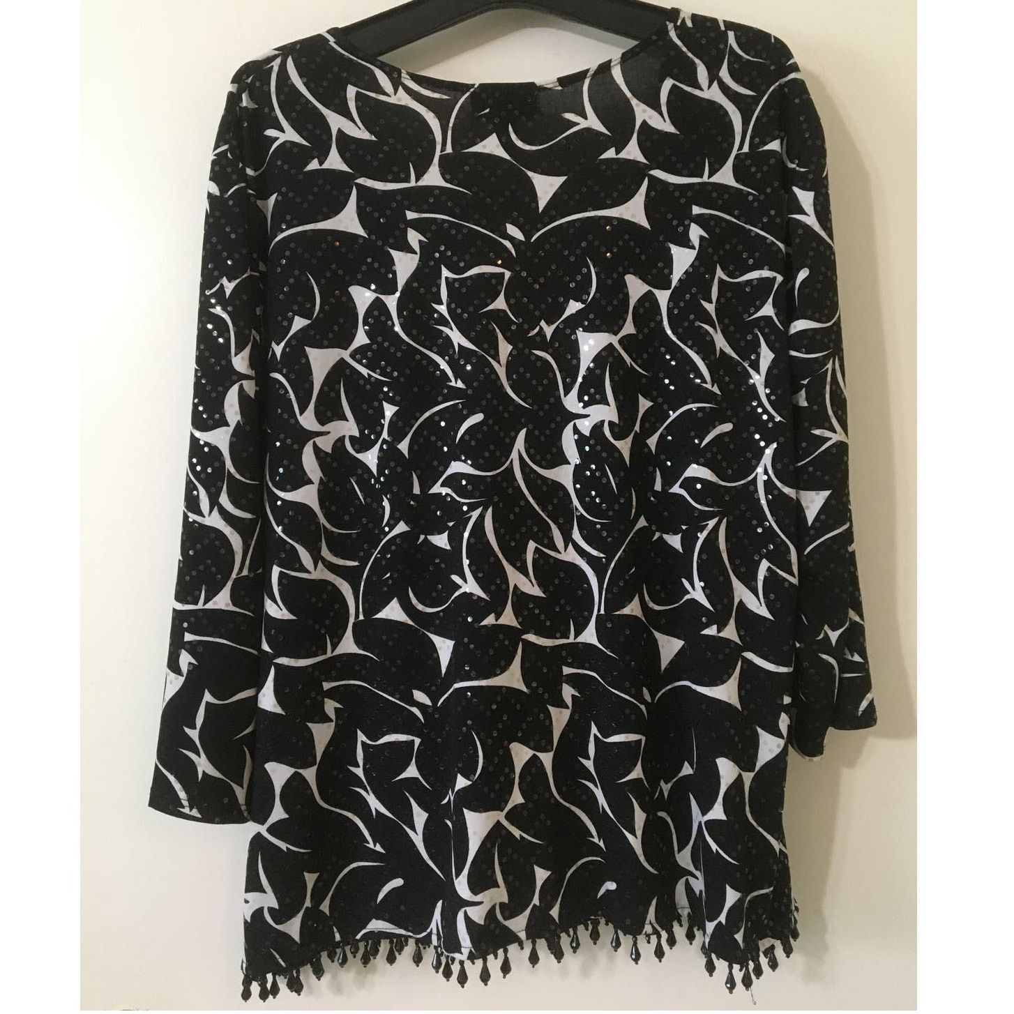 Other DressBarn Collection 3X Women’s Black White Ruched Wrap To Size 3XL / US 20-22 - 3 Thumbnail