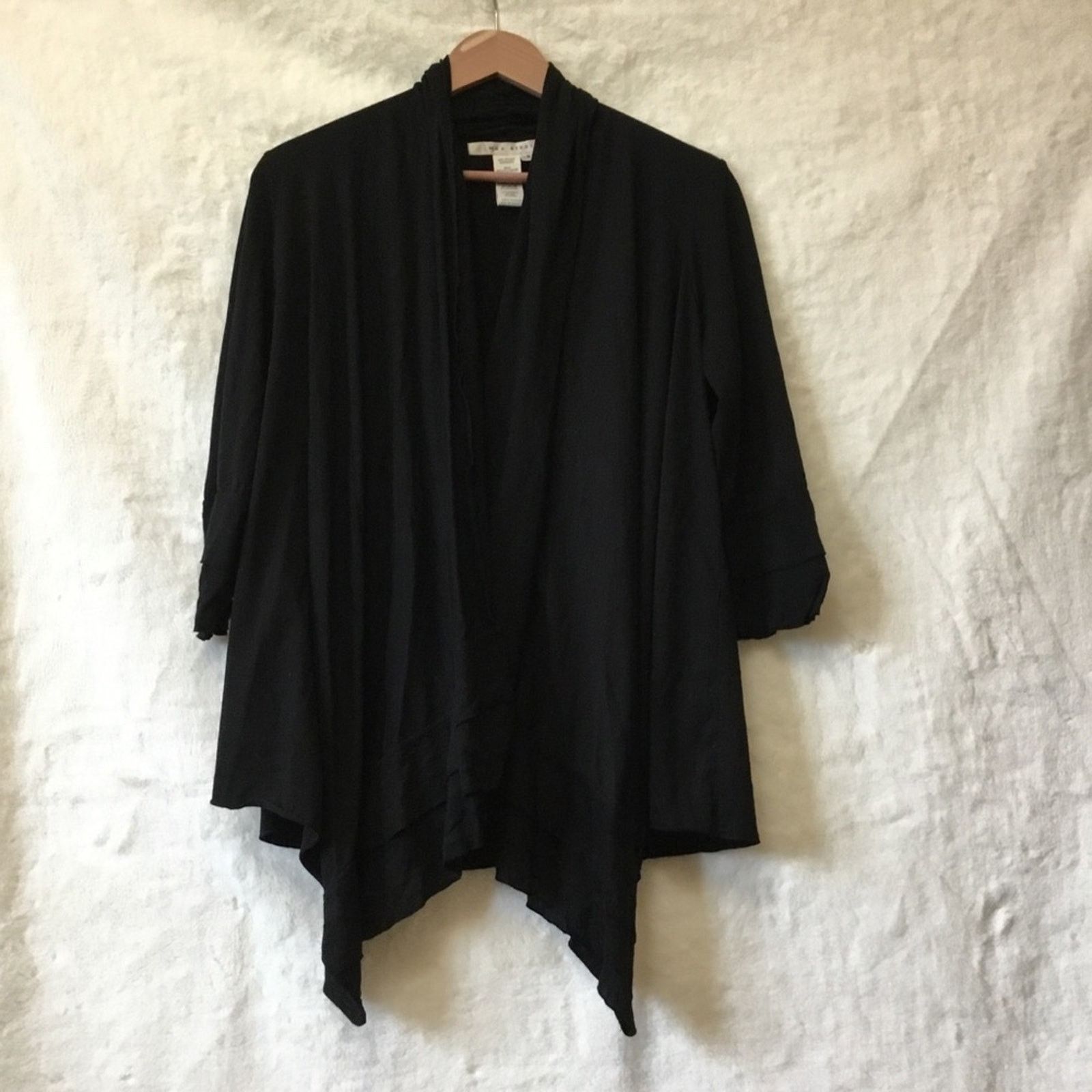 Other Max Studio Black Open-Front Cardigan Size S / US 4 / IT 40 - 2 Thumbnail