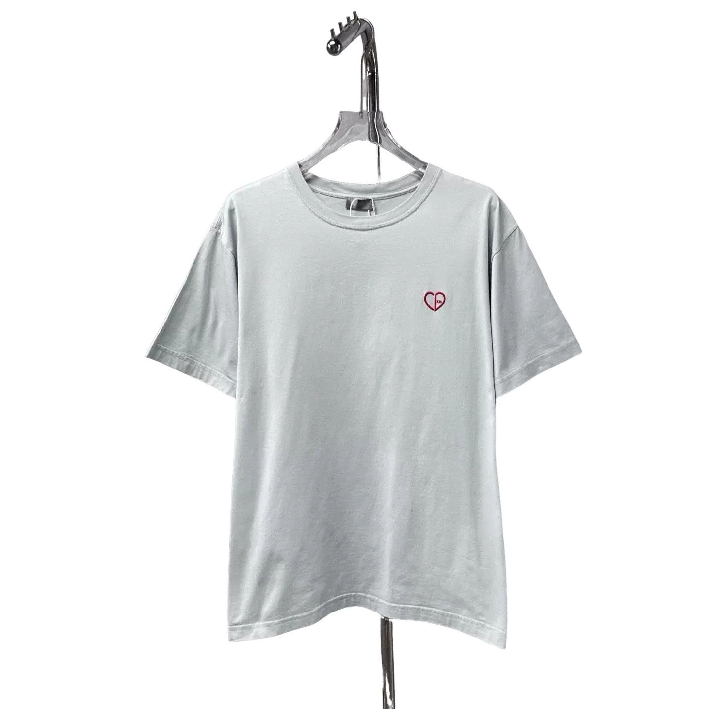 Dior Dior CD Heart Embroidery T-Shirt Size XXL Size US XXL / EU 58 / 5 - 1 Thumbnail