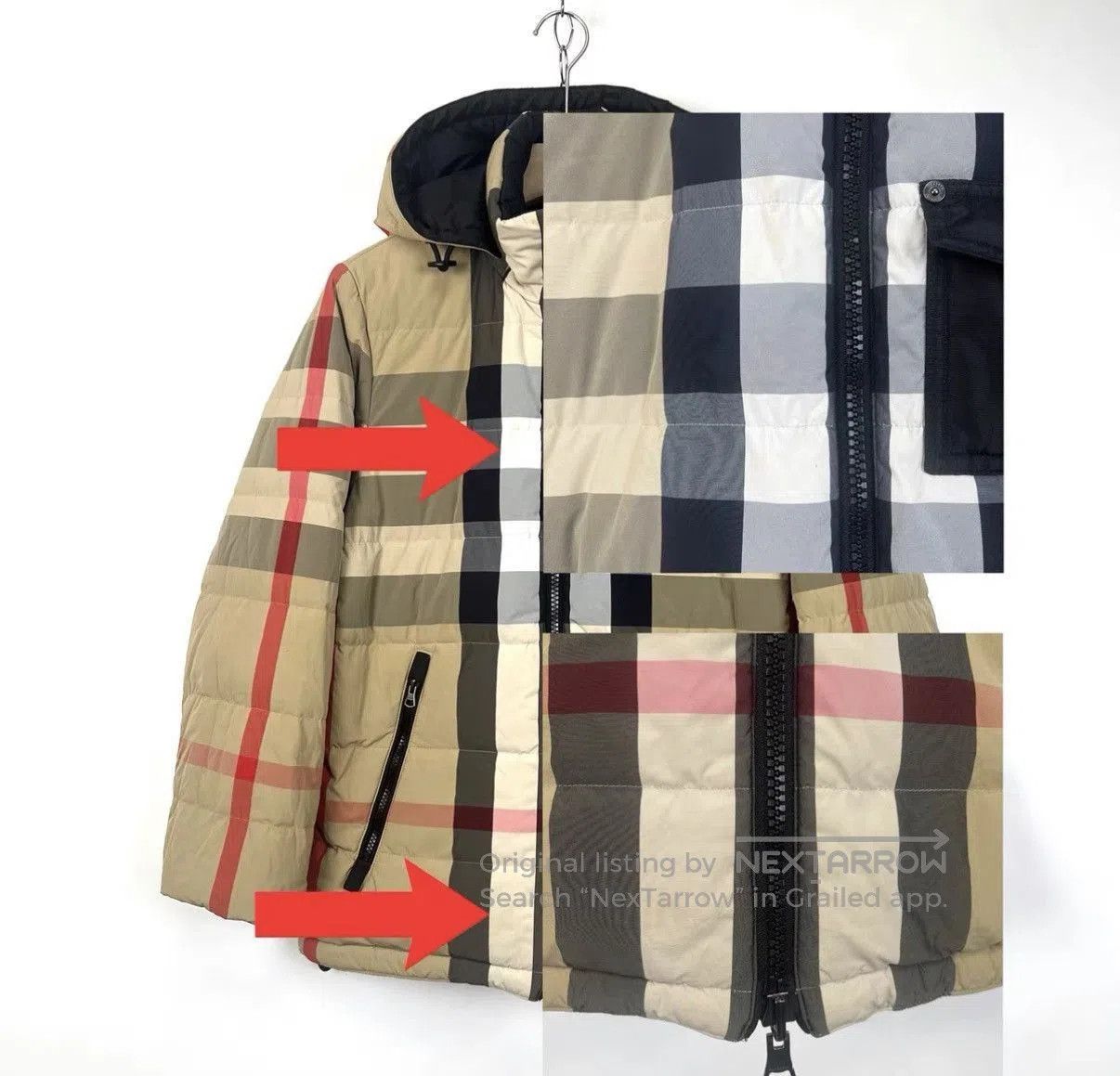 Burberry Black Hooded Puffer Jacket . Size US XS / EU 42 / 0 - 7 Thumbnail