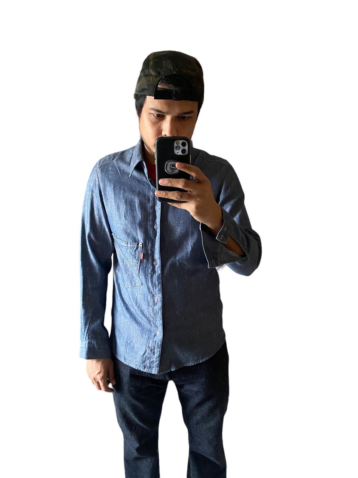 Levi's Vintage Clothing Vintage Levis Engineered Blue Silver Shirt Size US S / EU 44-46 / 1 - 12 Thumbnail