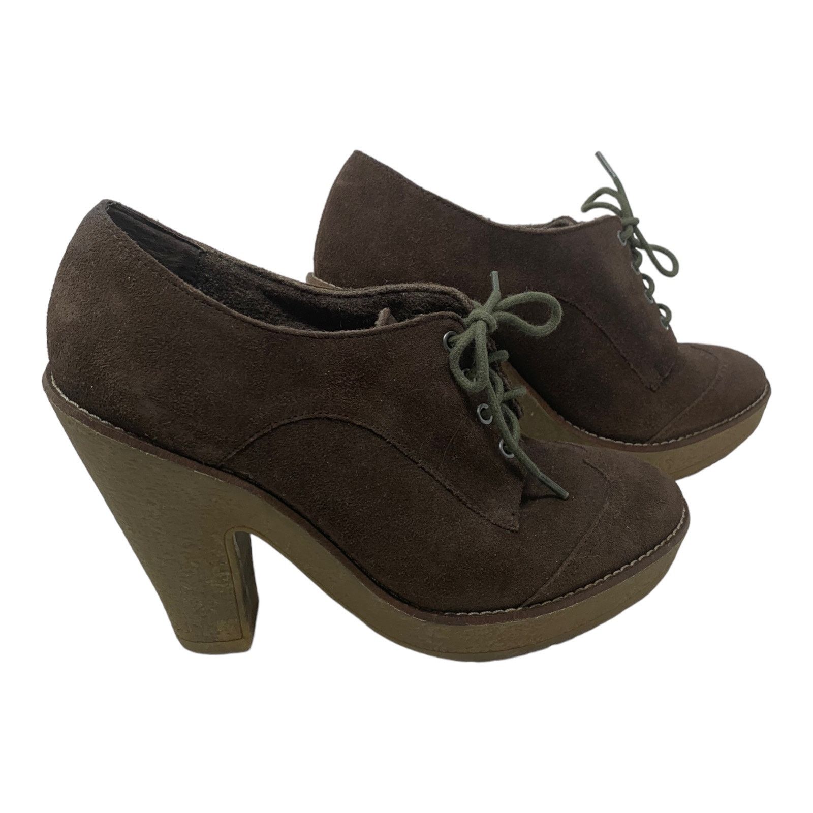Sam Edelman Sam Edelman Suede Lace-Up High Heel Oxford Pump 7.5 M Size US 7.5 / IT 37.5 - 13 Thumbnail
