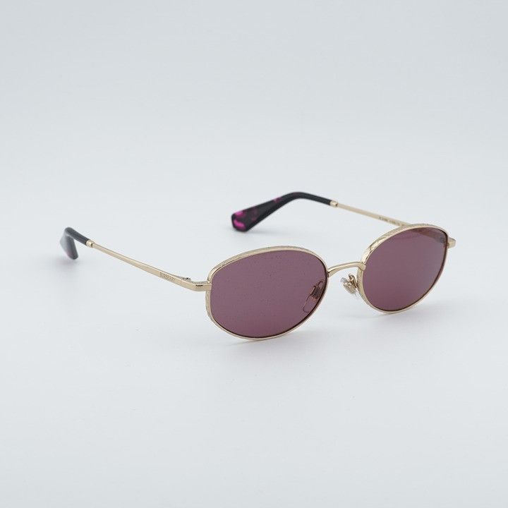 Burberry Burberry BE3169 11091A Sunglasses Gold Oval Frame, Violet Size ONE SIZE - 6 Thumbnail