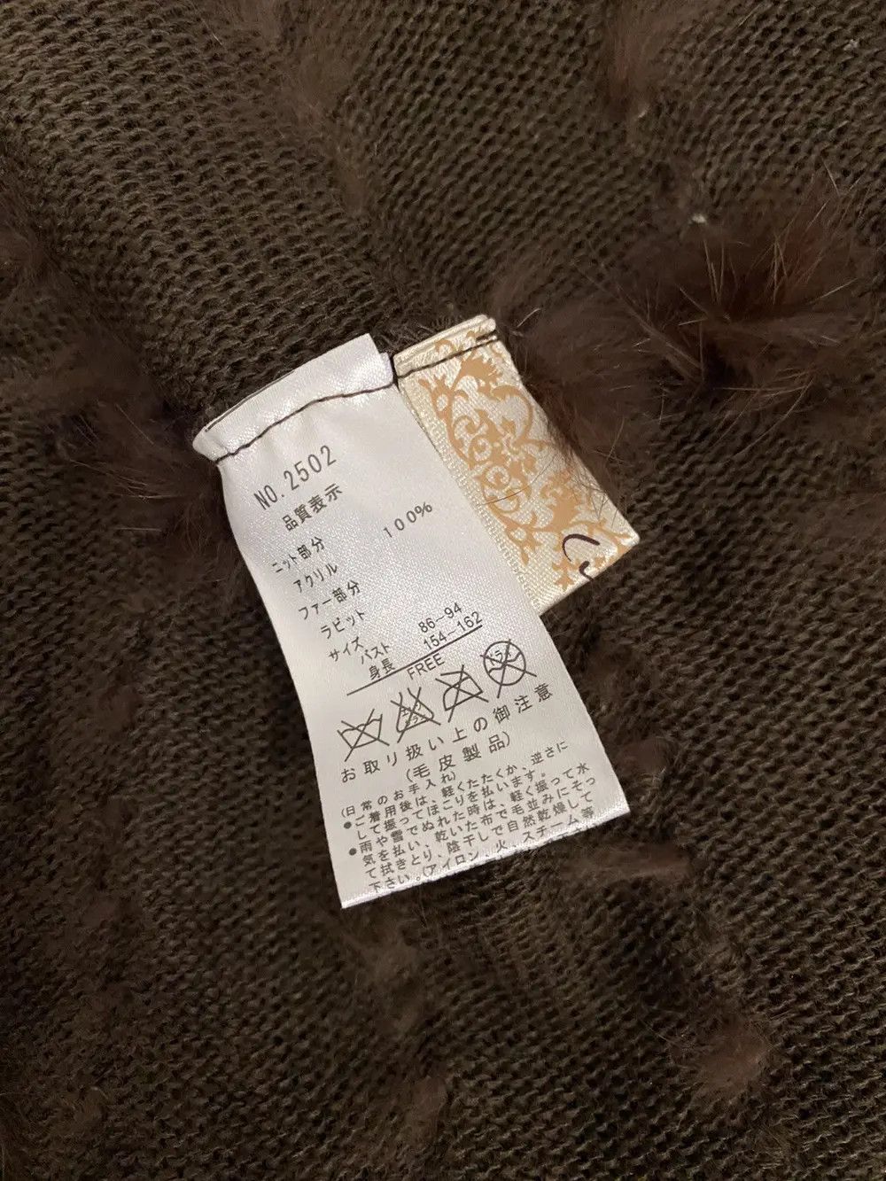 Japanese Brand Japanese Brand Real Rabbit Mink Fur Fleece Capes Size US M / EU 48-50 / 2 - 4 Thumbnail
