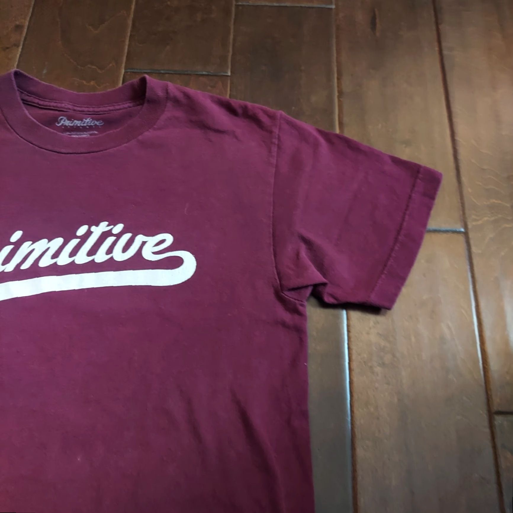 Primitive Primitive CALDWELL TEE Burgundy White Screenprint Men's T-shirt S - 100% Cotton, Crew Neck, Short Sleeve, Logo Brand, Regular Fit, Mexico Size US S / EU 44-46 / 1 - 5 Thumbnail