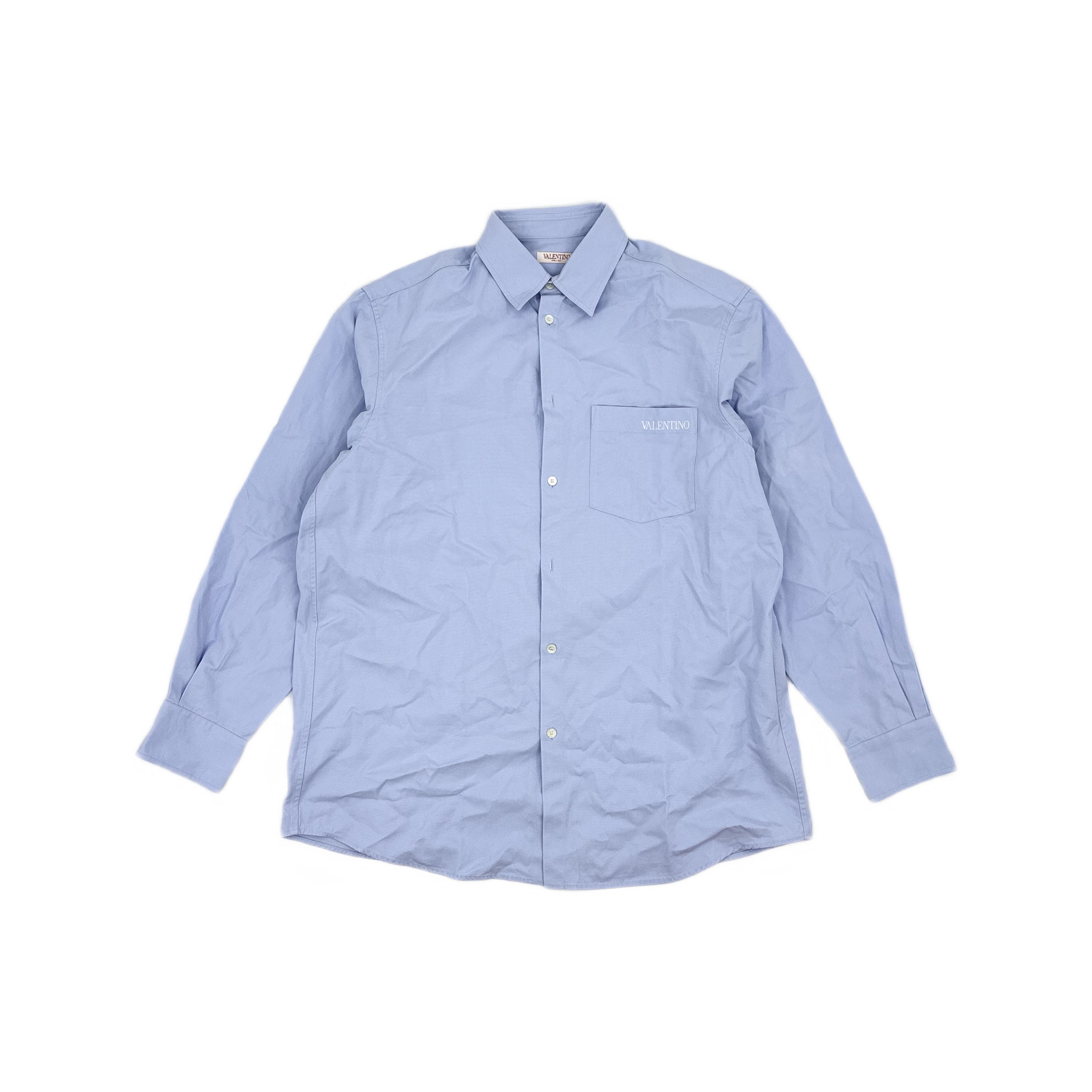 Valentino Valentino Logo Embroidery Button Up Shirt Size S Size US S / EU 44-46 / 1 - 1 Thumbnail