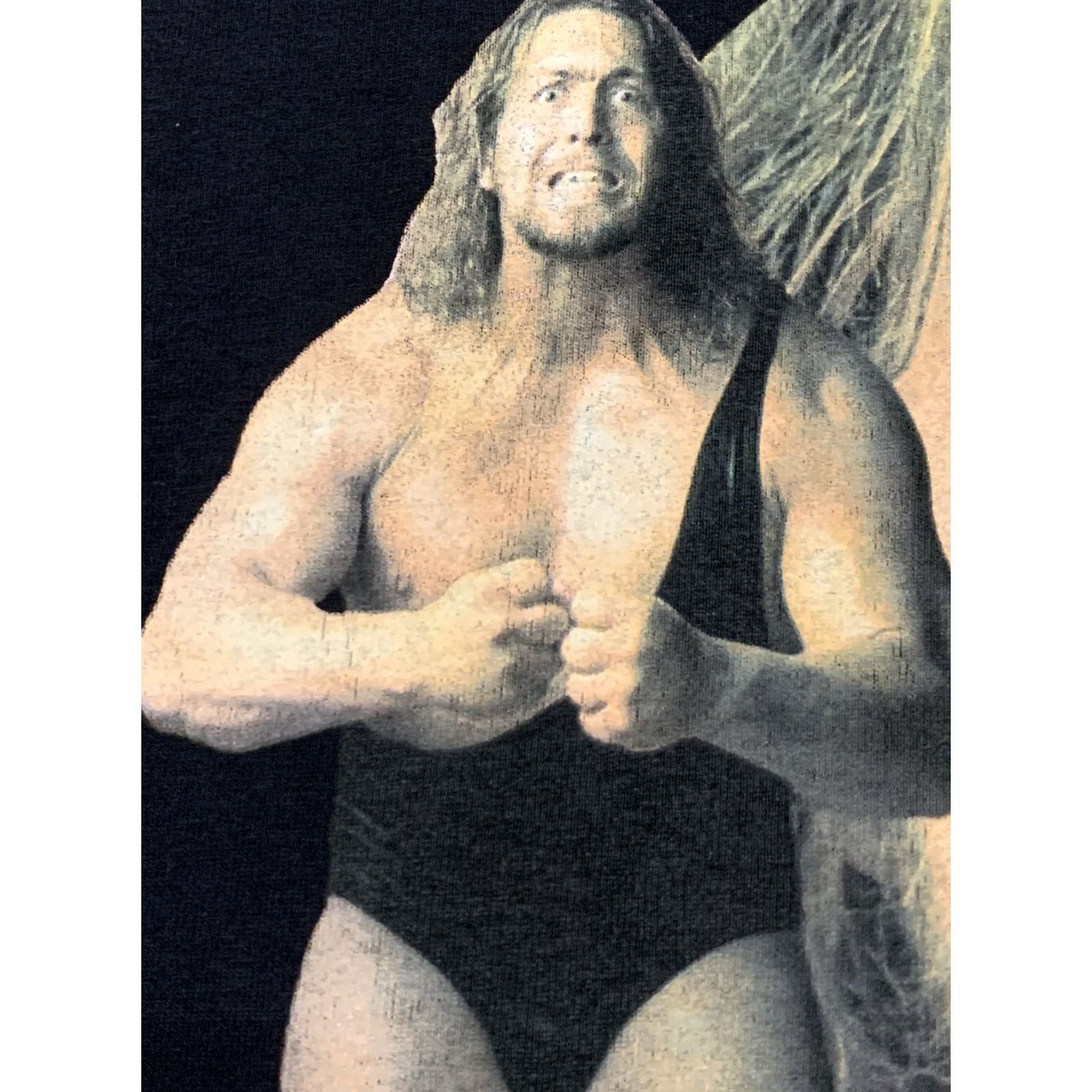 Vintage VINTAGE XL Today’s Trendz WCW WWF 1998 Rock Stone Cold Undertaker Mankind Giant Shirt Black Short Sleeve Graphic Tee Mens Size US XL / EU 56 / 4 - 4 Thumbnail