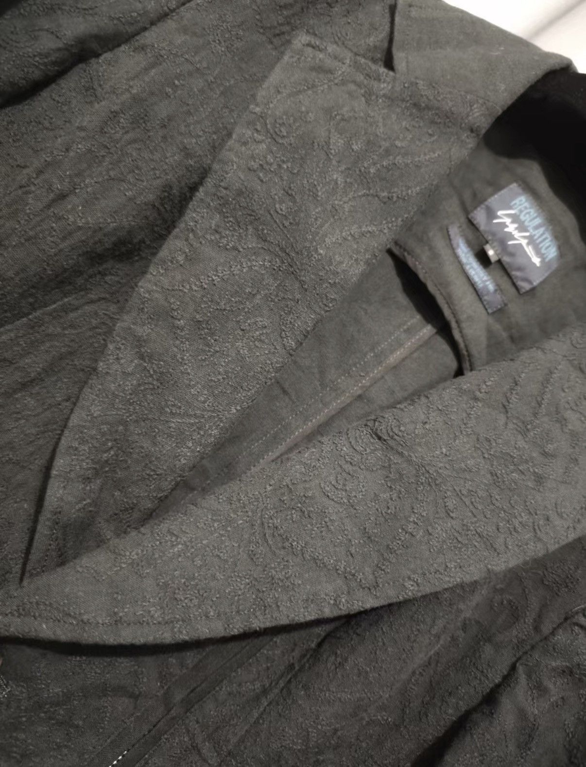 Yohji Yamamoto Yohji Yamamoto Jacquard Embroidered Blazer Size US S / EU 44-46 / 1 - 5 Thumbnail