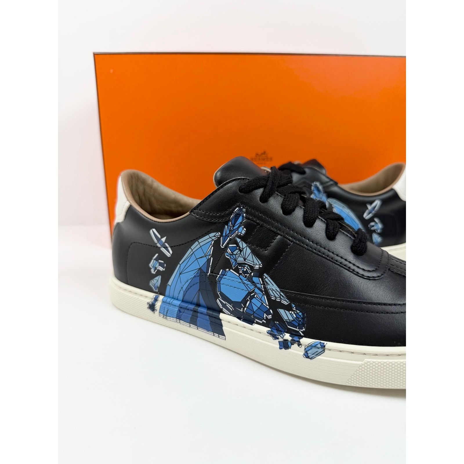 Hermes Size 8.5 - Hermes Quicker Leather Sneakers NEW Size US 8.5 / EU 41-42 - 3 Thumbnail