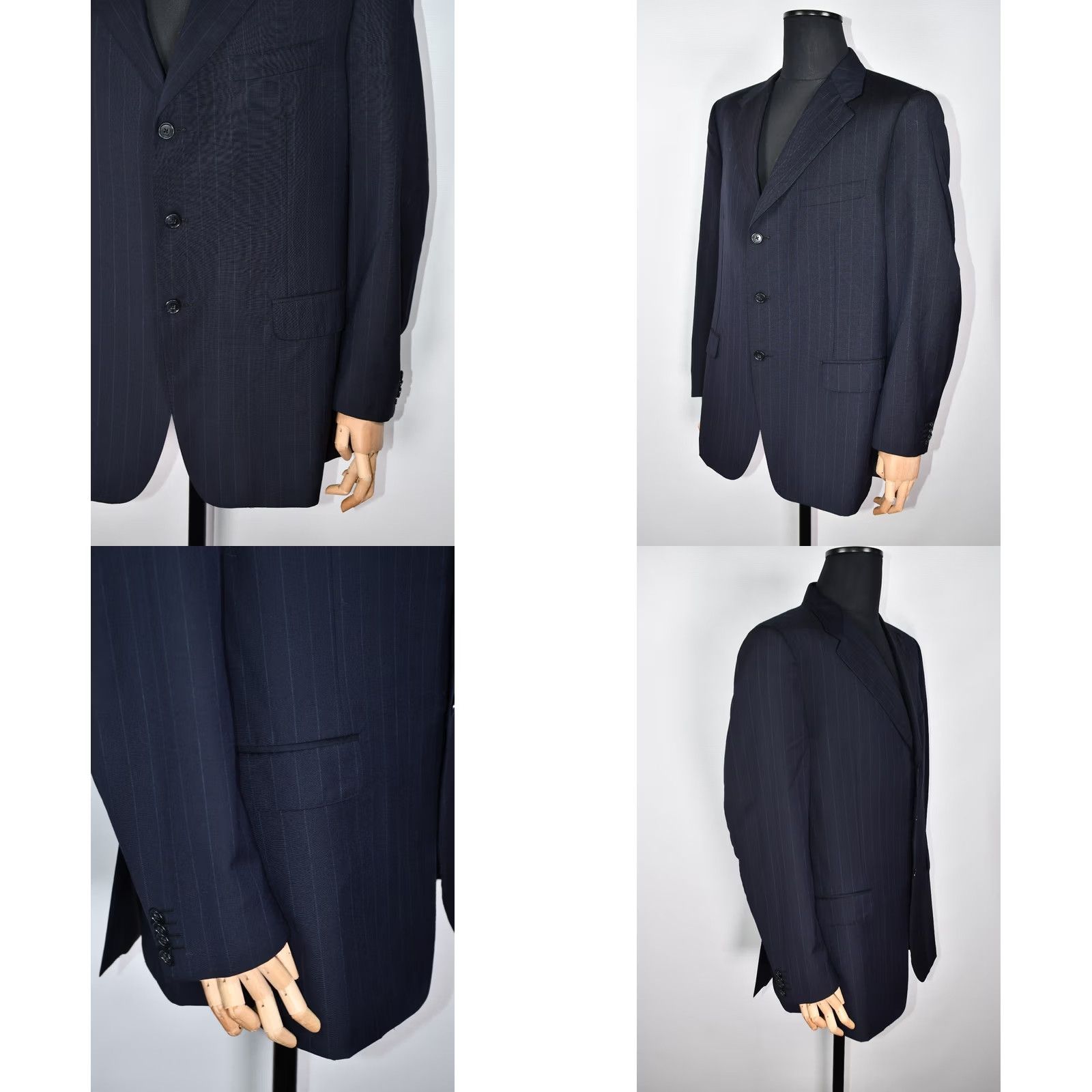 Corneliani Corneliani Blazer Striped Wool Men US 46 Size 46 100% Wool Brown Jacket/Blazer Style 100% Gen Size 46R - 8 Thumbnail