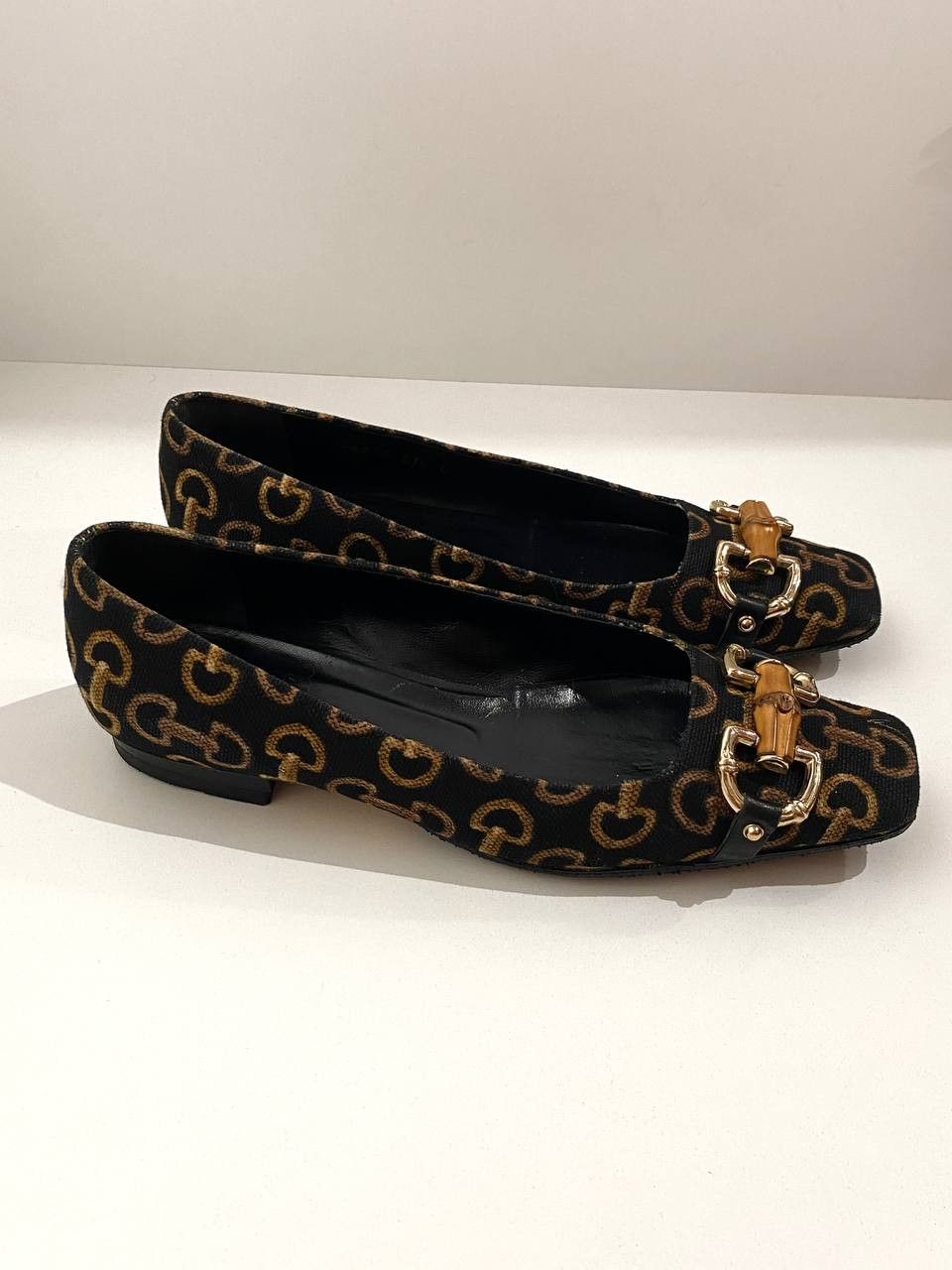 Gucci Gucci x Tom Ford GG Horsebit Bamboo Mule Ballet Flats Shoes Size US 7.5 / IT 37.5 - 4 Thumbnail