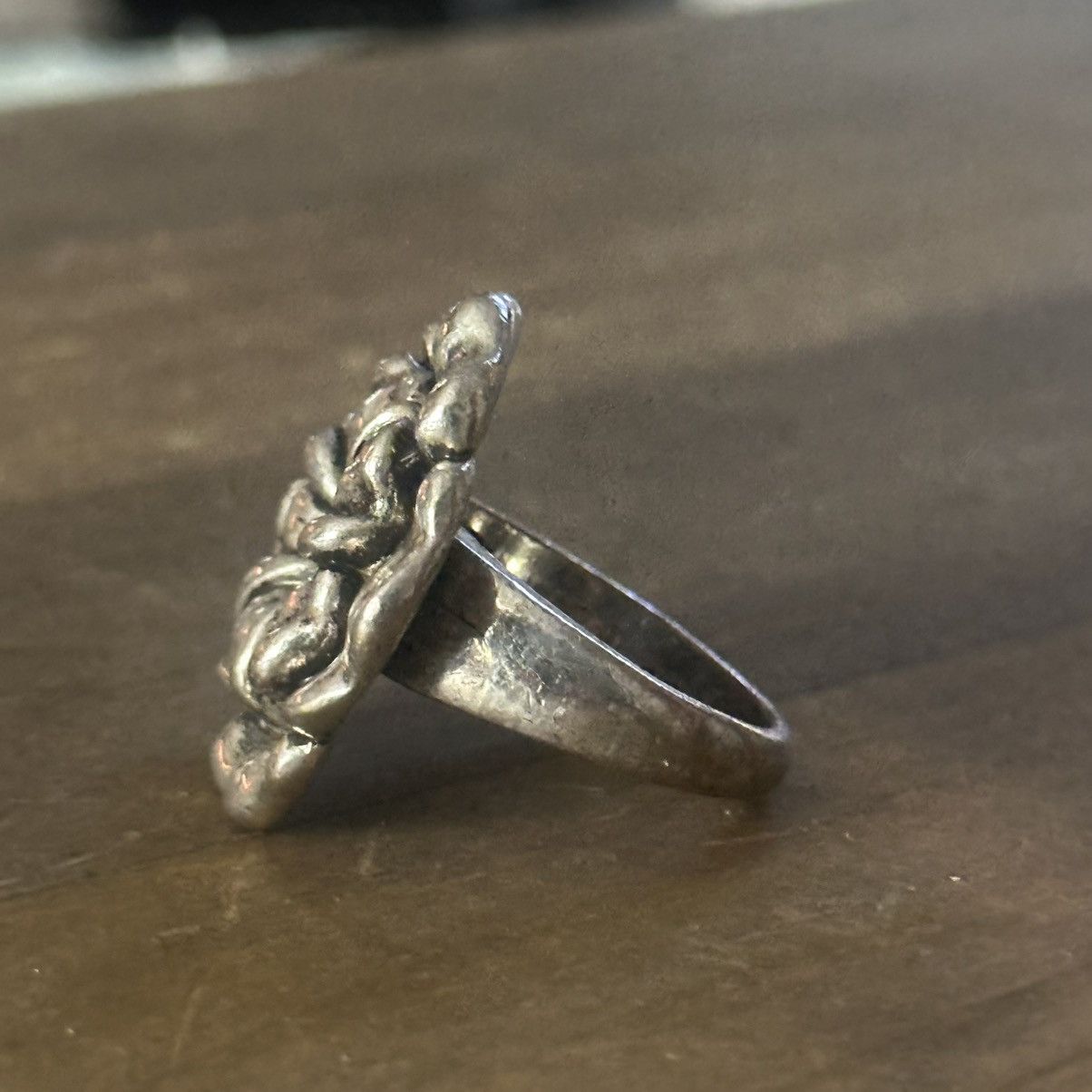 Other Vintage silver tone flower ring Size ONE SIZE - 3 Thumbnail