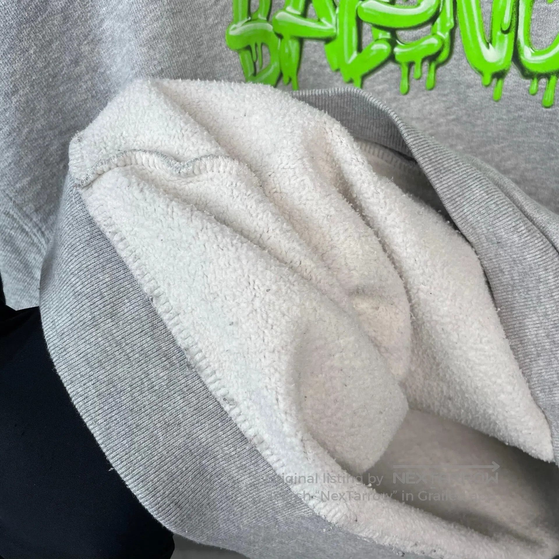 Balenciaga Balenciaga Grey Dripping Print Letter Hoodie| Size US L / EU 52-54 / 3 - 5 Thumbnail