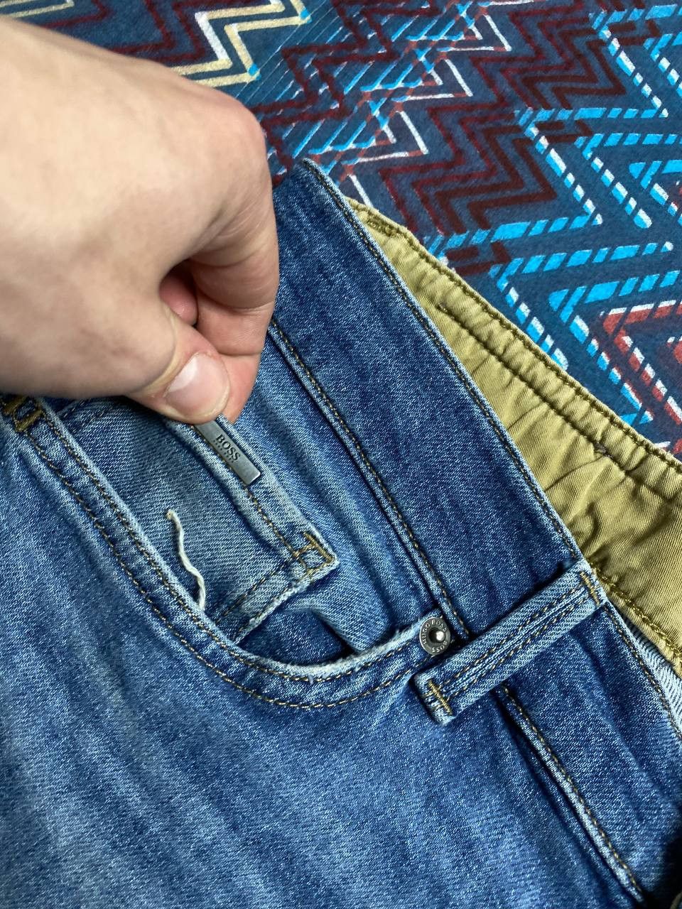 Hugo Boss × Vintage Hugo Boss Vintage Mens Denim Pants Jeans Size US 33 - 7 Thumbnail