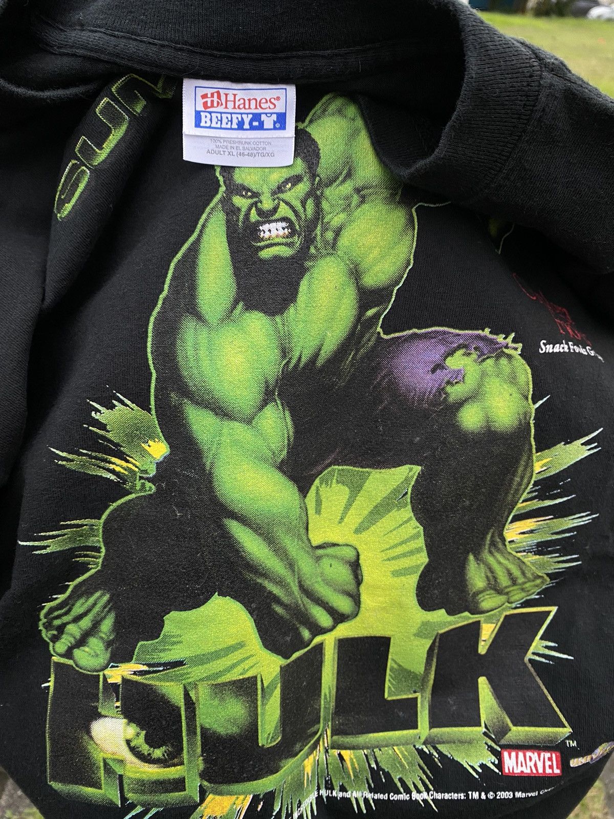 Marvel Comics Last Drop!! Vintage Hulk Movie 2003 Rare Tshirt Size US XL / EU 56 / 4 - 6 Thumbnail
