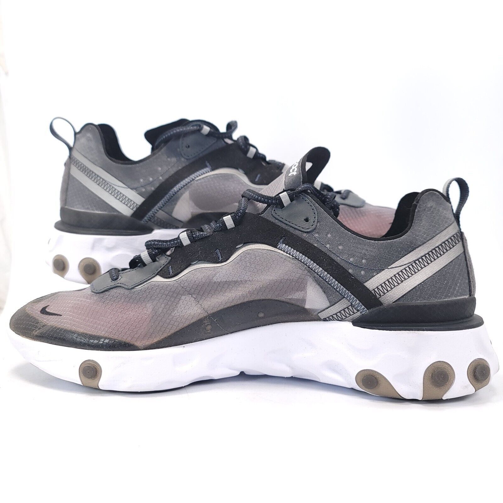 Nike Nike React Element 87 Shoe Men Size 14 AQ1090-001 Gray Black Size US 14 / EU 47 - 5 Thumbnail
