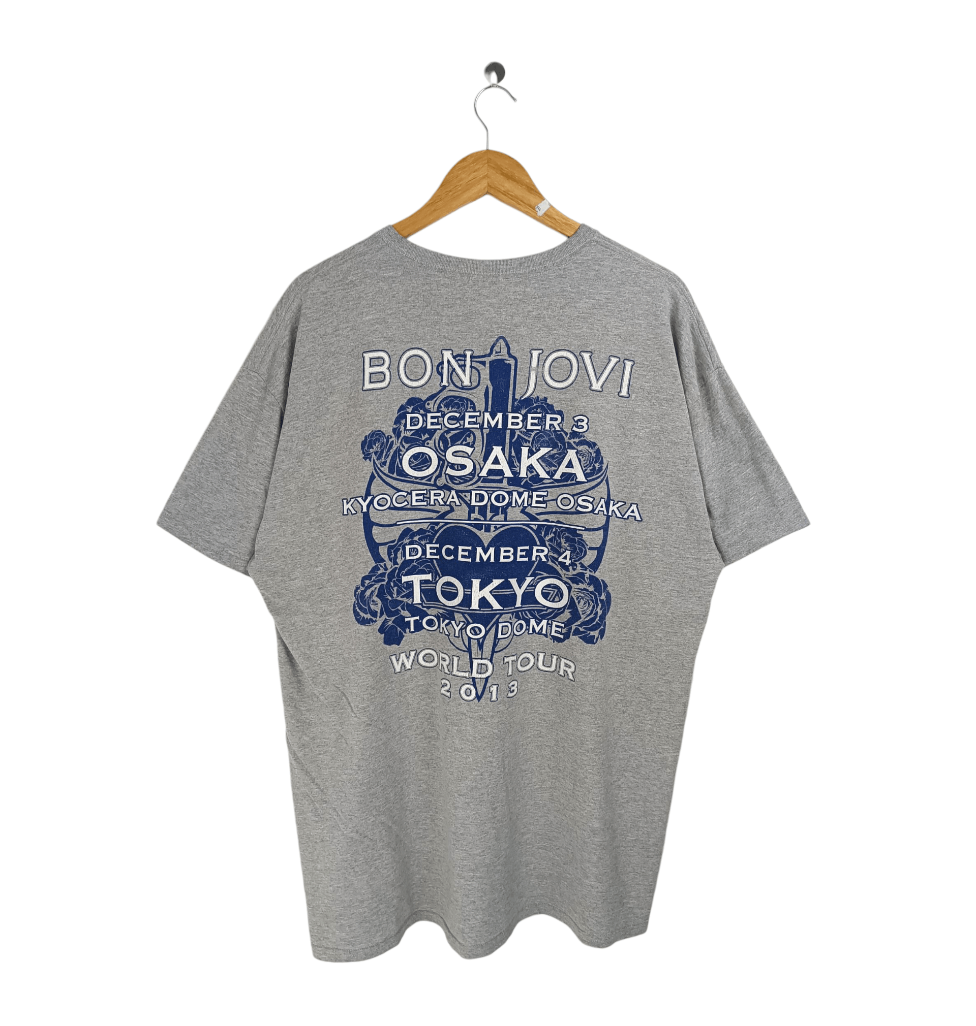 Band Tees VINTAGE 2013 BON JOVI JAPAN TOKYO TOUR u2 kiss scorpions Size US XL / EU 56 / 4 - 2 Thumbnail