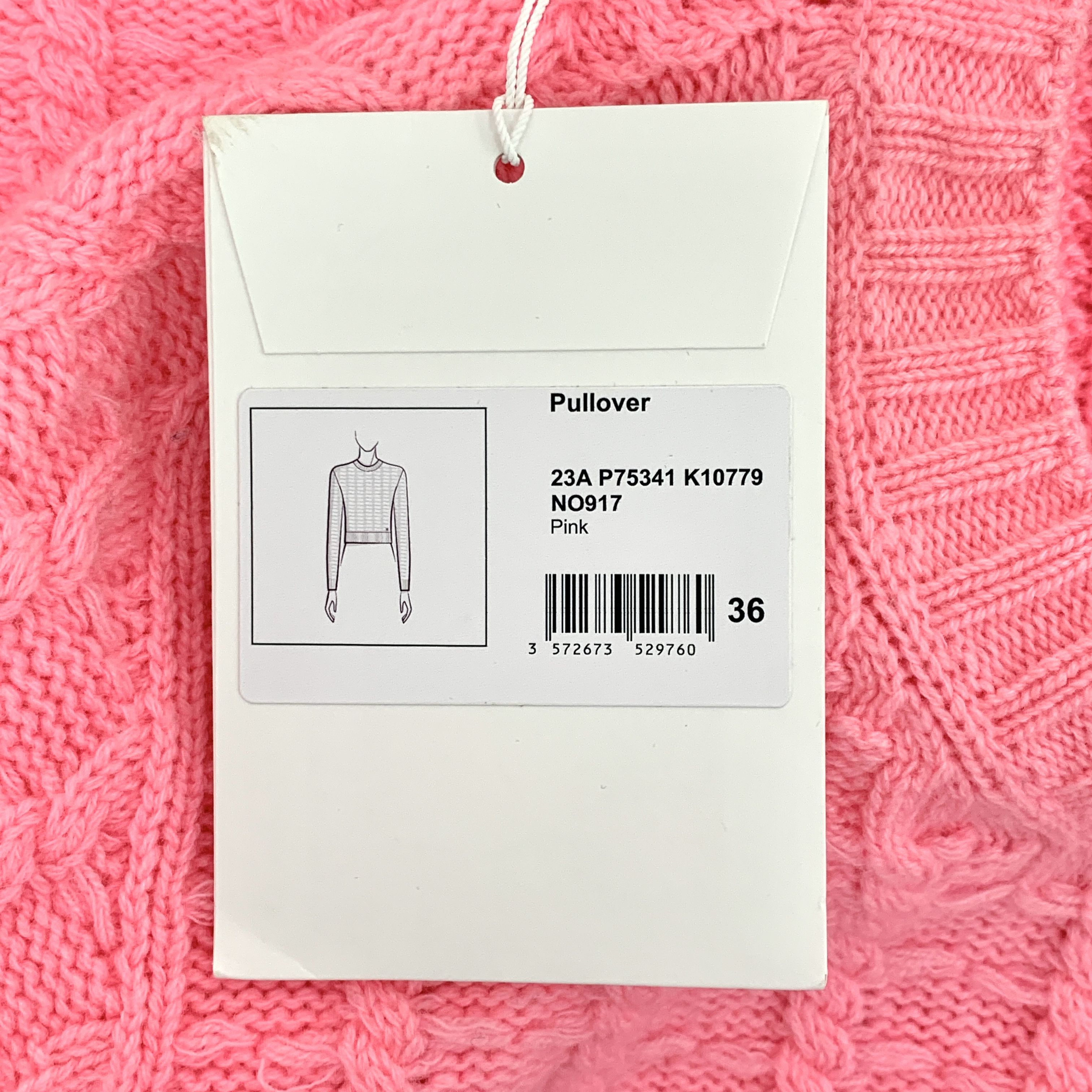 Chanel Chanel Cable Knit Wool Sweater Pink (36) Size XS / US 0-2 / IT 36-38 - 9 Thumbnail