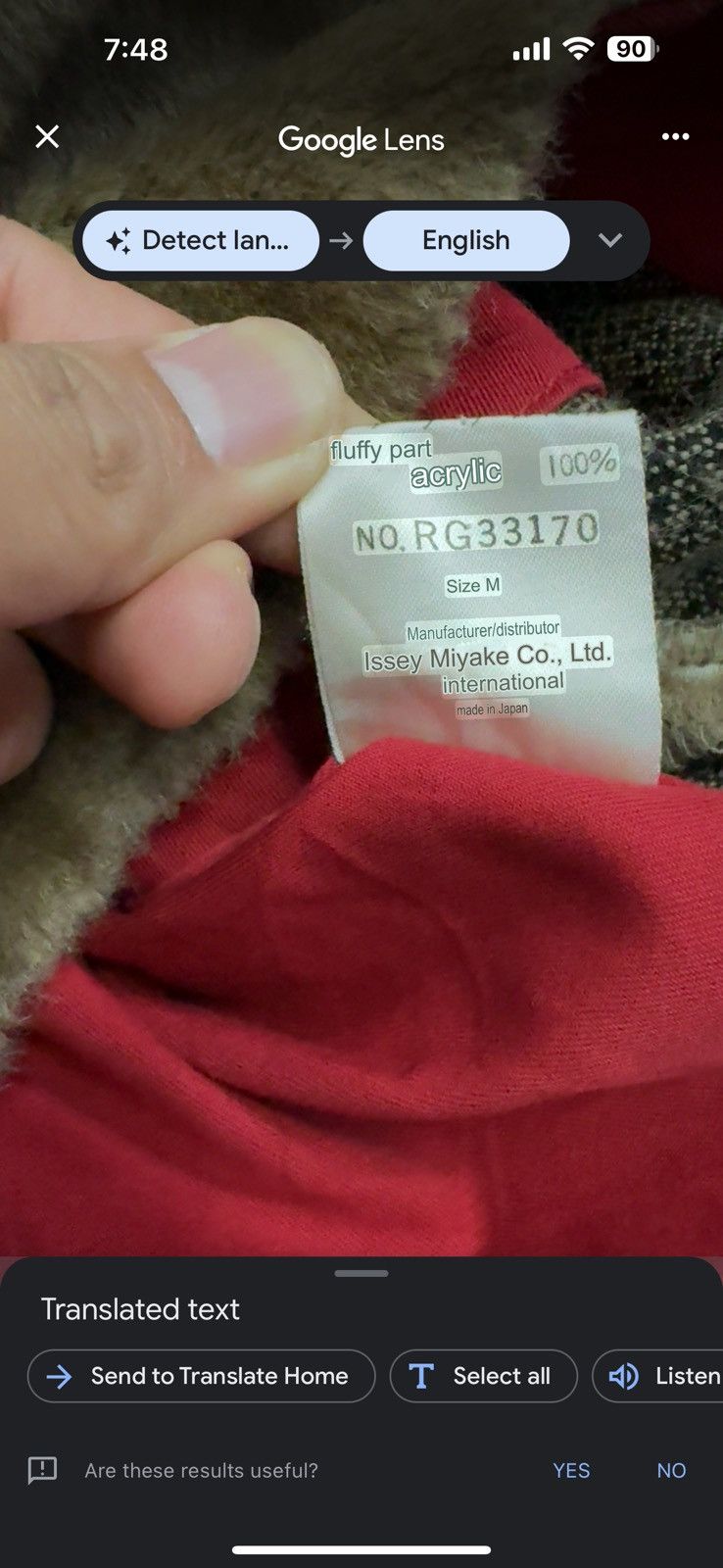Issey Miyake 1980s I.S ISSEY MIYAKE HOODIE FIERY RED BOMBER JACKET Size US M / EU 48-50 / 2 - 7 Thumbnail