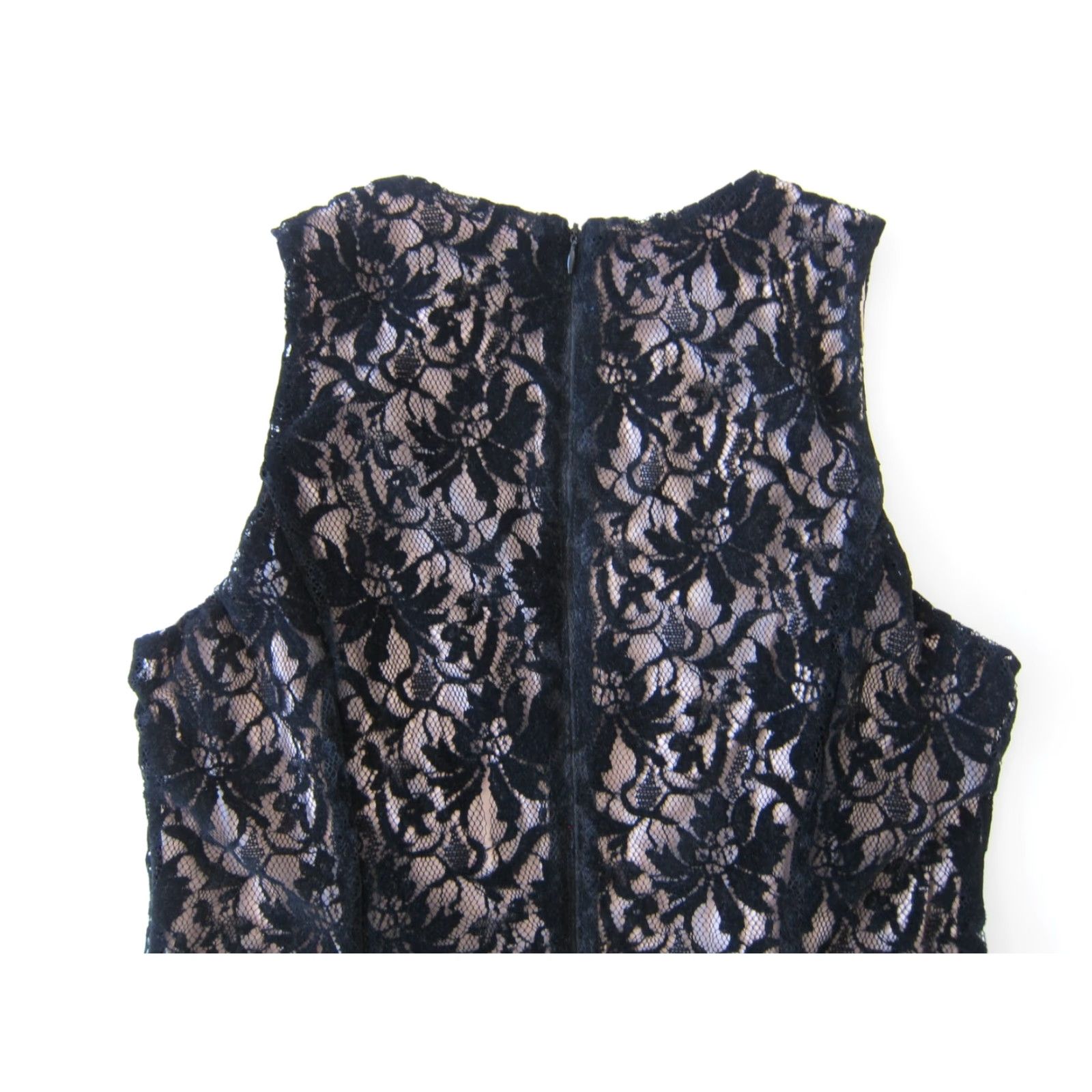 Liz Claiborne Liz Claiborne Black Velvet Floral Sleeveless A-Line Shift Tank Dress 10 Size L / US 10 / IT 46 - 5 Thumbnail