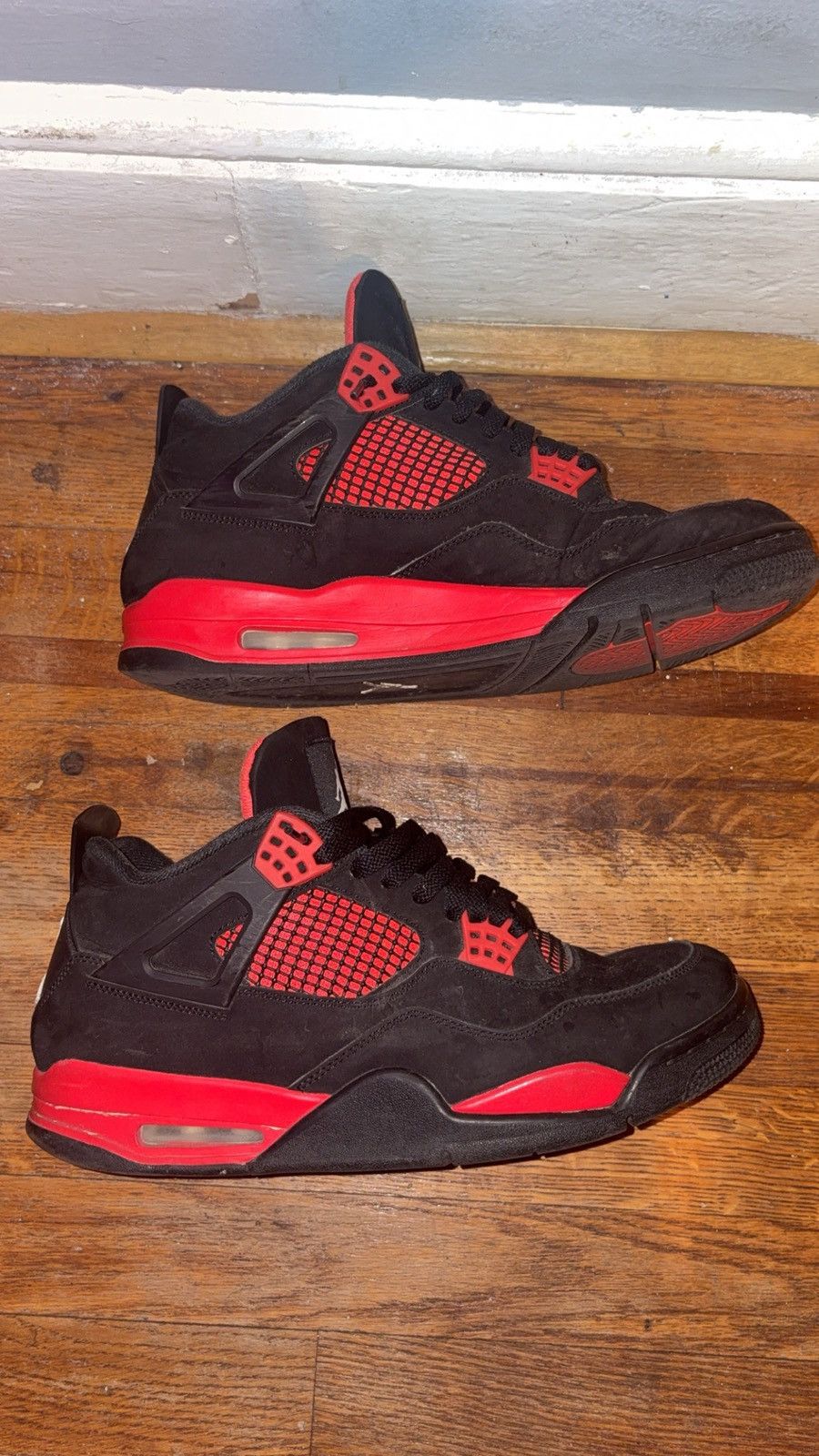 Jordan Brand Jordan 4 Red Thunder Size US 11.5 / EU 44-45 - 3 Thumbnail