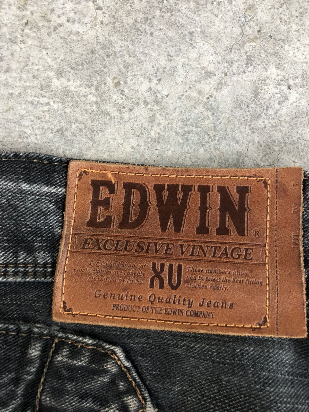 If Six Was Nine Japanese Edwin XV Flared Jeans Distressed Denim Size US 33 - 20 Thumbnail