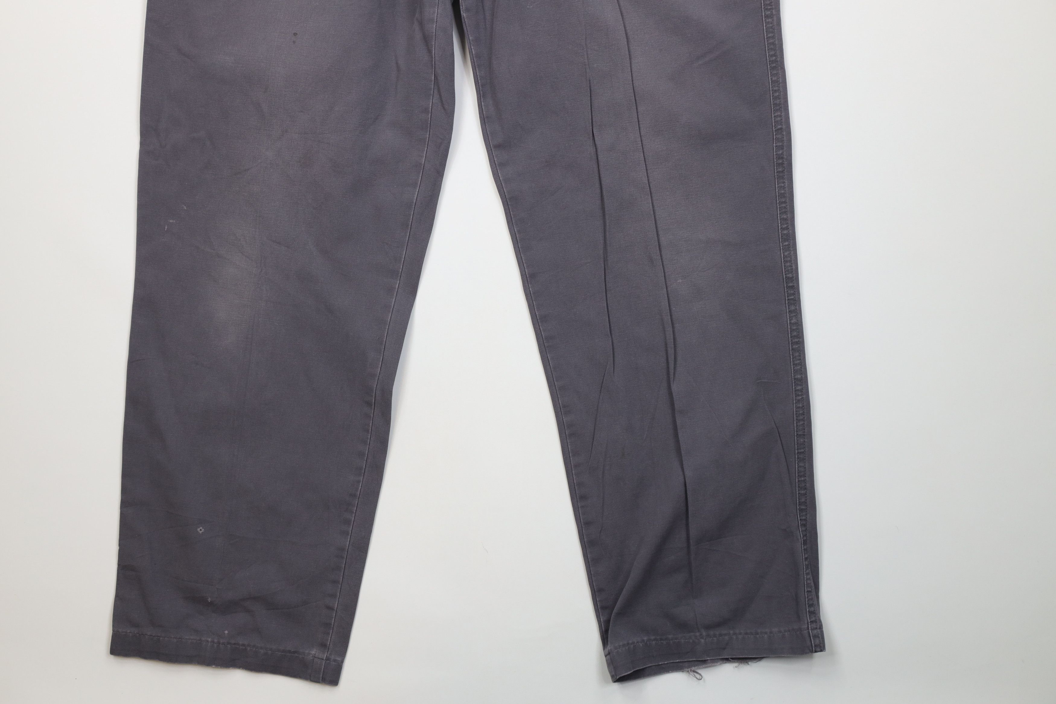 Cabelas Vintage Y2K Cabelas Canvas Wide Leg Cargo Pants Steel Blue Size US 38 / EU 54 - 5 Thumbnail