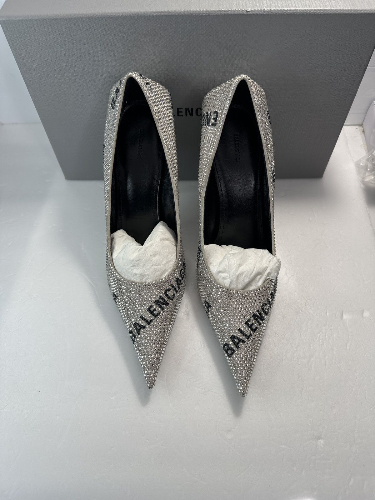 Balenciaga BALENCIAGA Square Knife embellished pumps Size US 9 / IT 39 - 13 Thumbnail