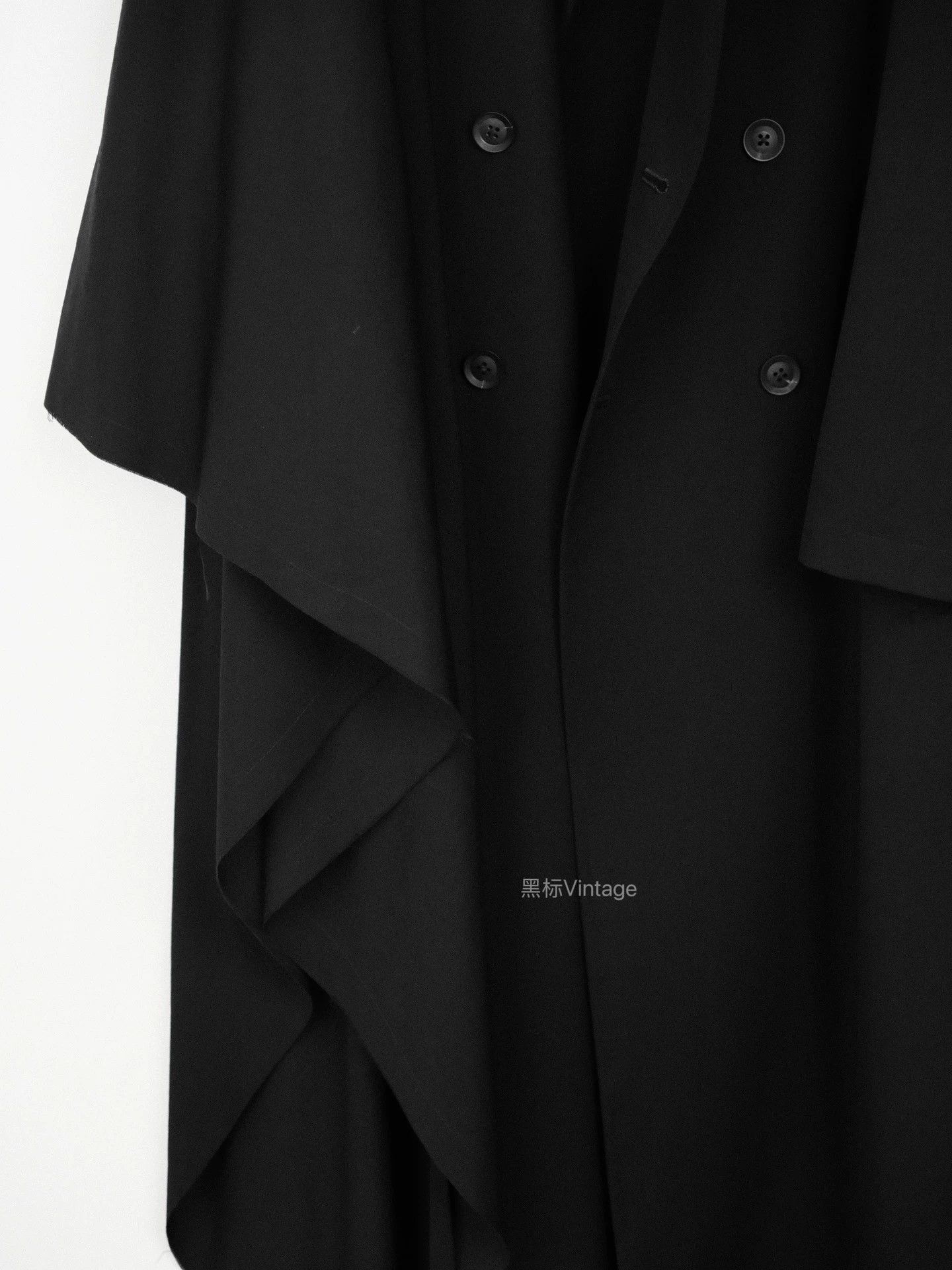 Yohji Yamamoto Yohji Yamamoto Vtg Cape Sleeve Double Breasted Coat Size US S / EU 44-46 / 1 - 7 Thumbnail