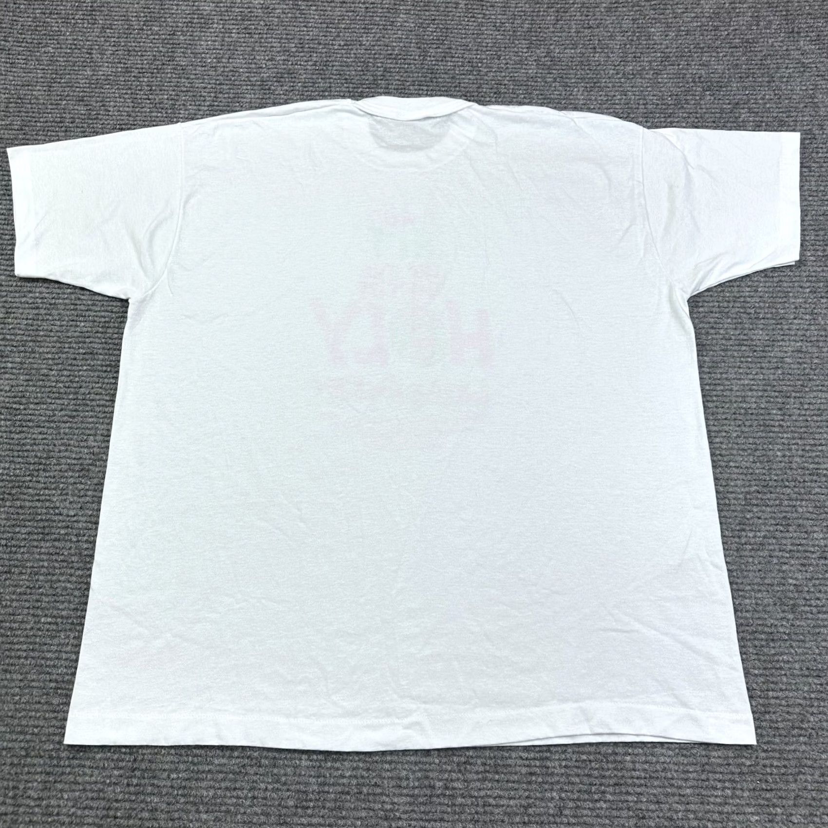 Fruit Of The Loom VINTAGE 90s Graphic Tee Christian Holy Laughter Shirt XXL White Cotton Polyester Fruit of the Loom Mens T-Shirt Graphic Print Functional Easy Care 2XL Size US XXL / EU 58 / 5 - 3 Thumbnail