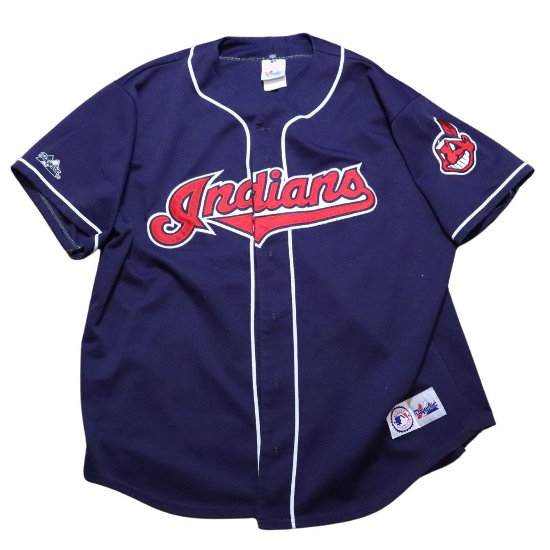 image of Cleveland Indians Stitched Majestic Mlb Jersey (Xl), Men's