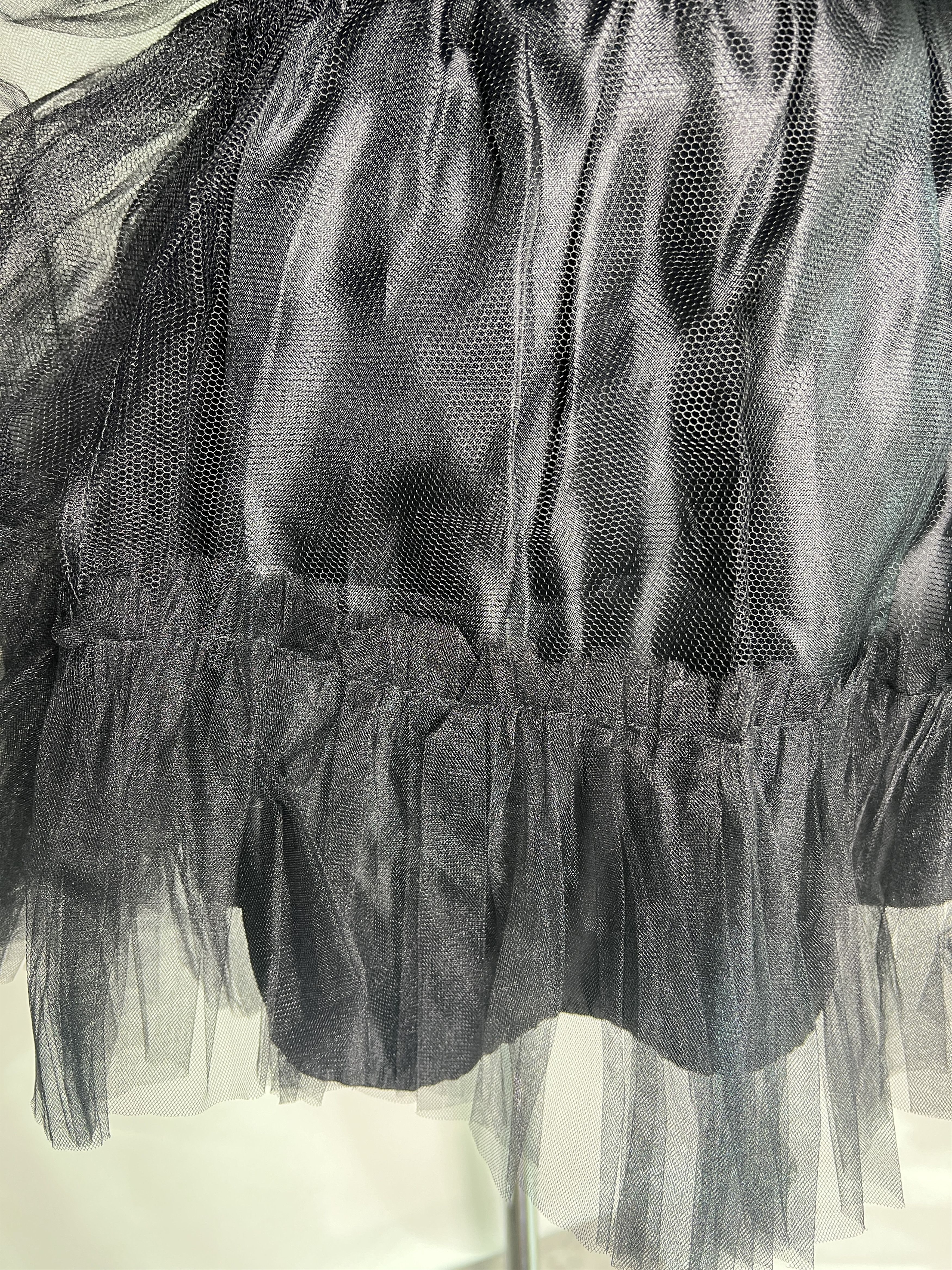 Handmade Tulle skirt, fluffy tutu, black Size 22" - 4 Thumbnail