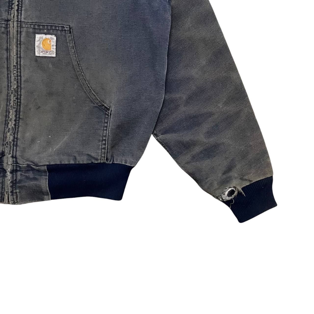 Carhartt Vintage Carhartt Active Jacket Distressed Denim Sunfaded Size US L / EU 52-54 / 3 - 4 Thumbnail