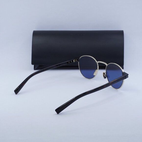 Saint Laurent Paris Saint Laurent SL707 004 Sunglasses Gold/Havana Round Frame Size ONE SIZE - 11 Thumbnail