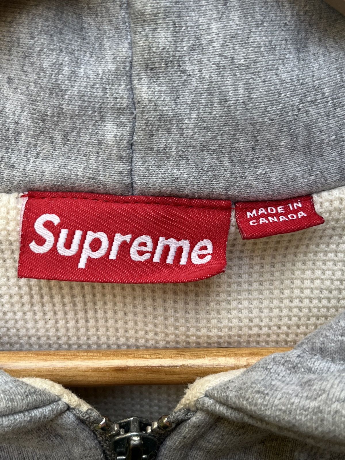 Supreme Vintage OG Supreme Arc Logo Thermal Lined Zip-Up Hoodie Size US XL / EU 56 / 4 - 4 Thumbnail