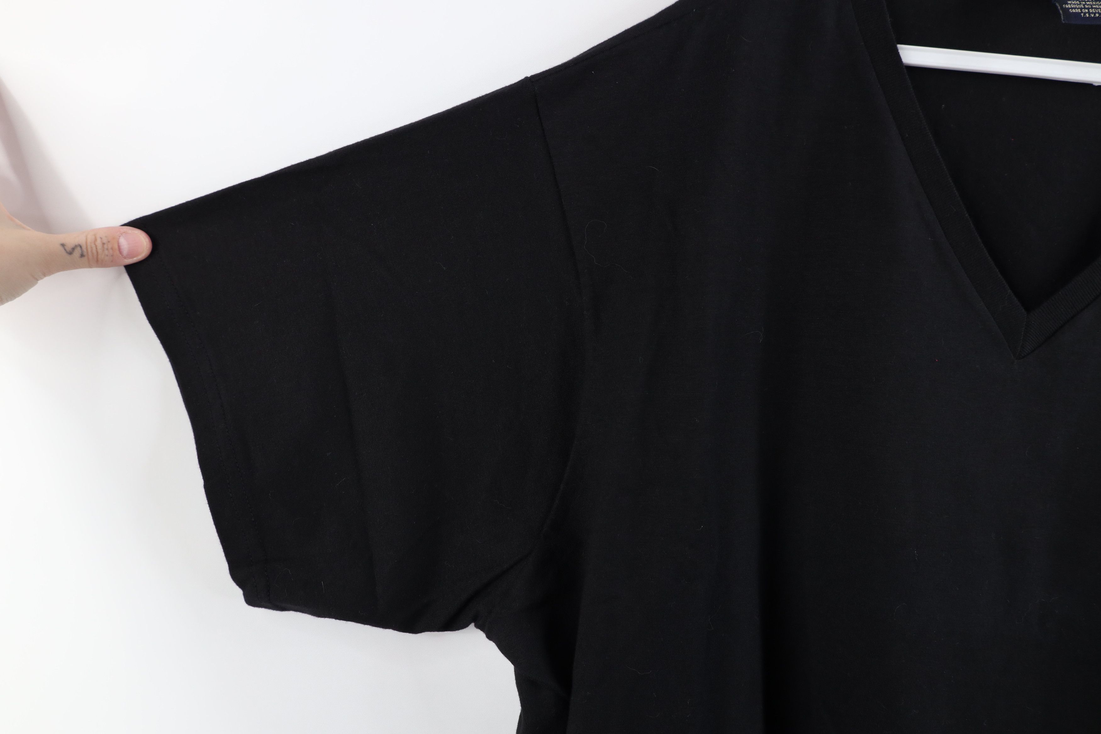 Vintage Vintage 90s Streetwear Cotton Short Sleeve T-Shirt Black Size 3XL / US 20-22 - 5 Thumbnail