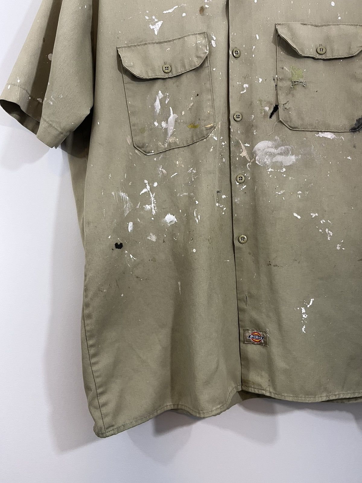 Vintage Thrashed Paint Stain Workwear Faded Shirt Size US L / EU 52-54 / 3 - 8 Thumbnail