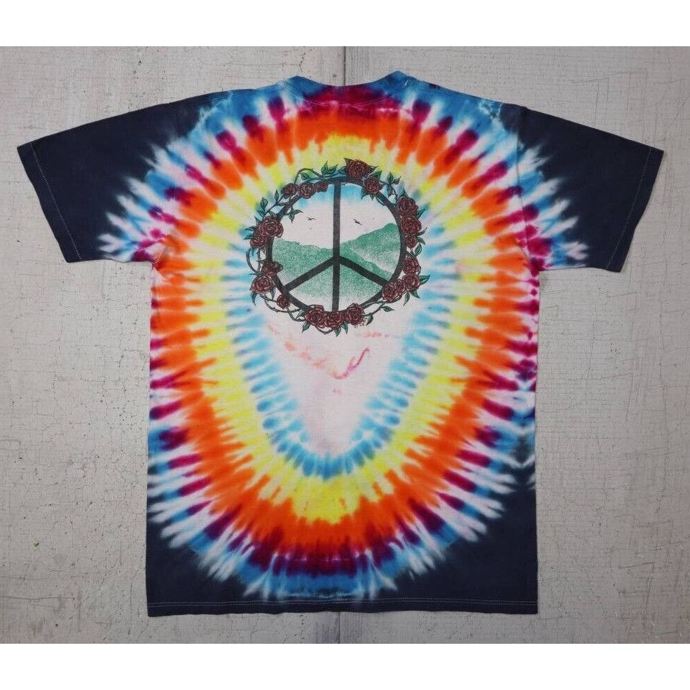 Vintage Vintage 80s Alice In Wonderland Tie dye T-shirt Sz Large Size US L / EU 52-54 / 3 - 3 Thumbnail