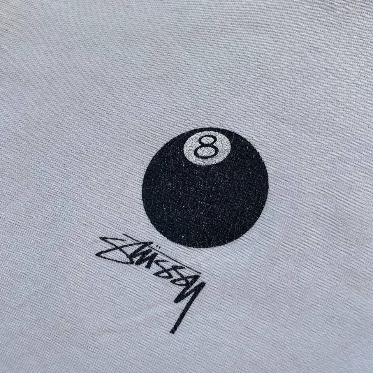 Streetwear × Stussy × Vintage Vintage distressed stussy ball 🎱 logo tee shirt Size US S / EU 44-46 / 1 - 3 Thumbnail