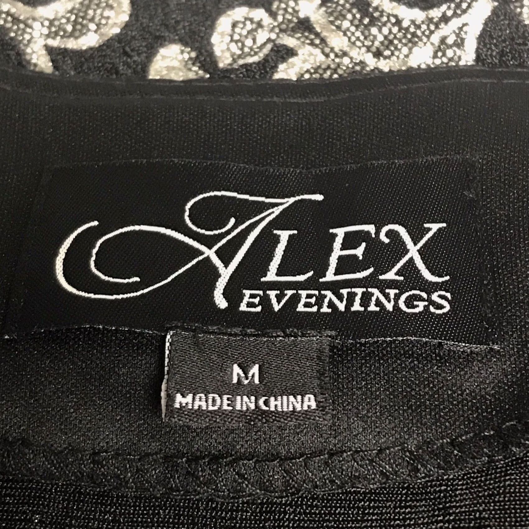 Alex Evenings Alex Evenings Women Black/Silver Shimmer Royal Damask Scoop Neck Tank Top & 3/4 Sleeve Hook Neck Jacket Twinset 2 PC Set M Size M / US 6-8 / IT 42-44 - 3 Thumbnail
