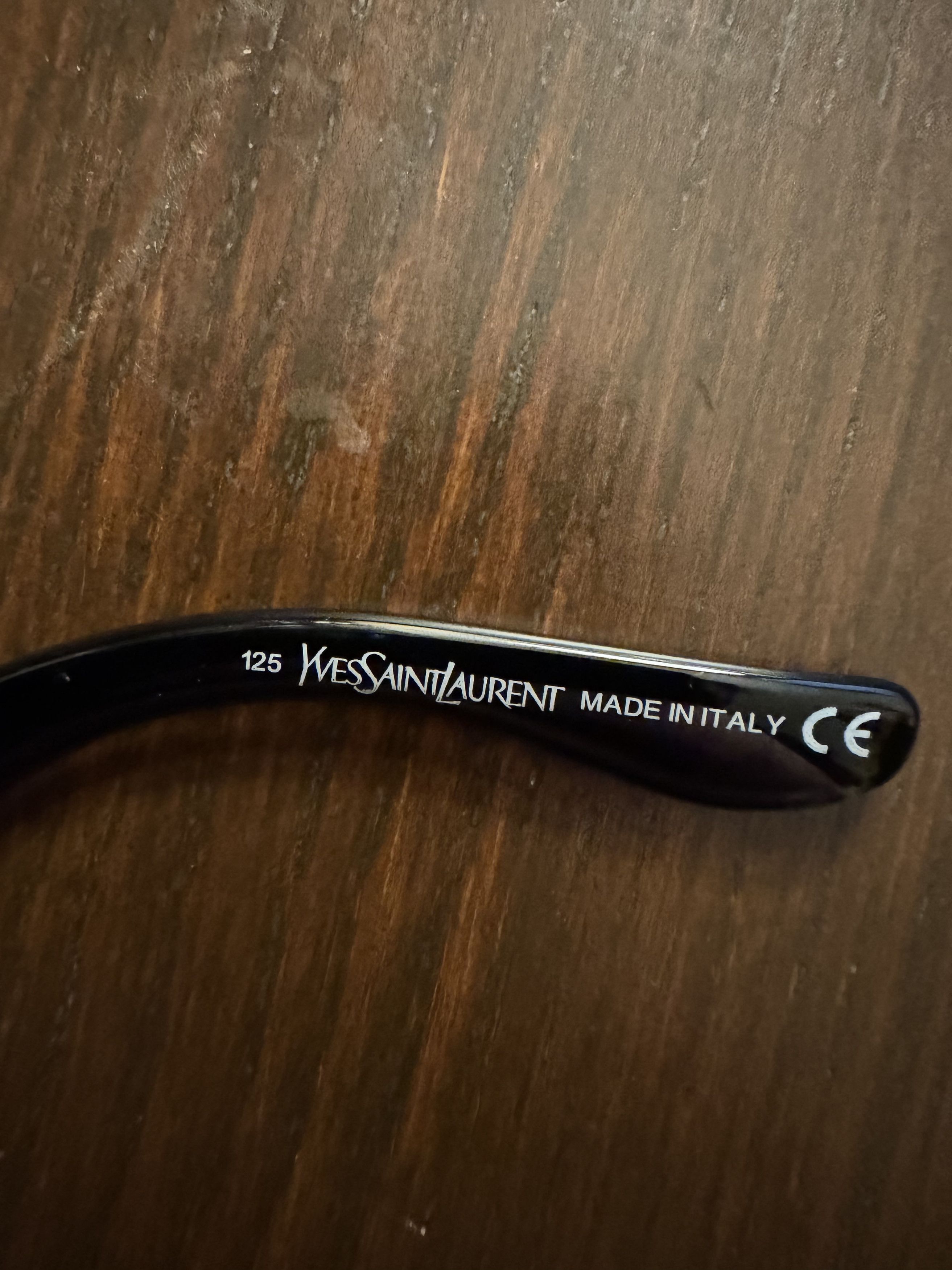 Vintage × Yves Saint Laurent Yves Saint Laurent 00s Black Glasses & Transparent Elements Size ONE SIZE - 4 Thumbnail