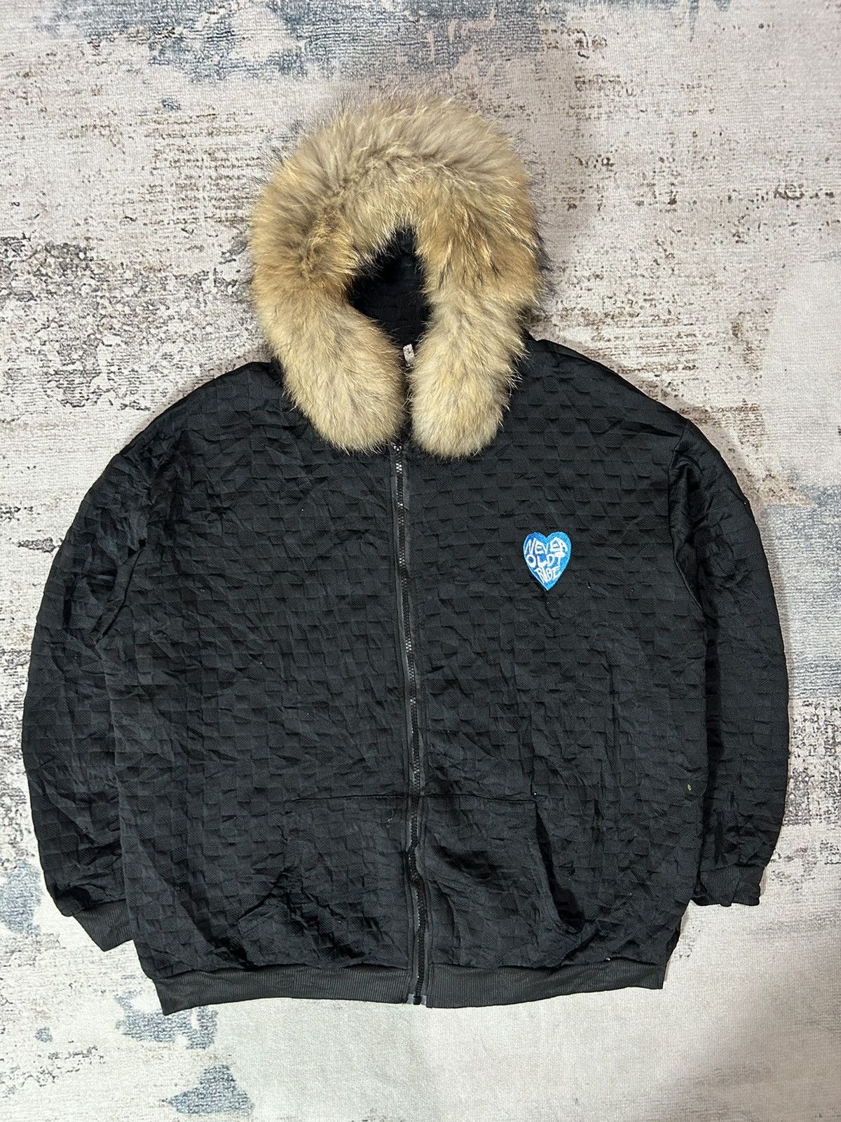 If Six Was Nine × Japanese Brand × Le Grande Bleu (L.G.B.) Faux Fur Removable Hoodie Ifsixwasnine Lgb Style Size US M / EU 48-50 / 2 - 1 Thumbnail