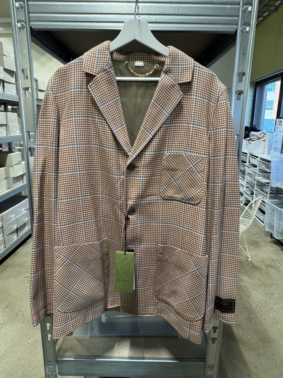 Gucci Gucci Check Blazer Jacket NEW 2000$ Size US S / EU 44-46 / 1 - 1 Thumbnail
