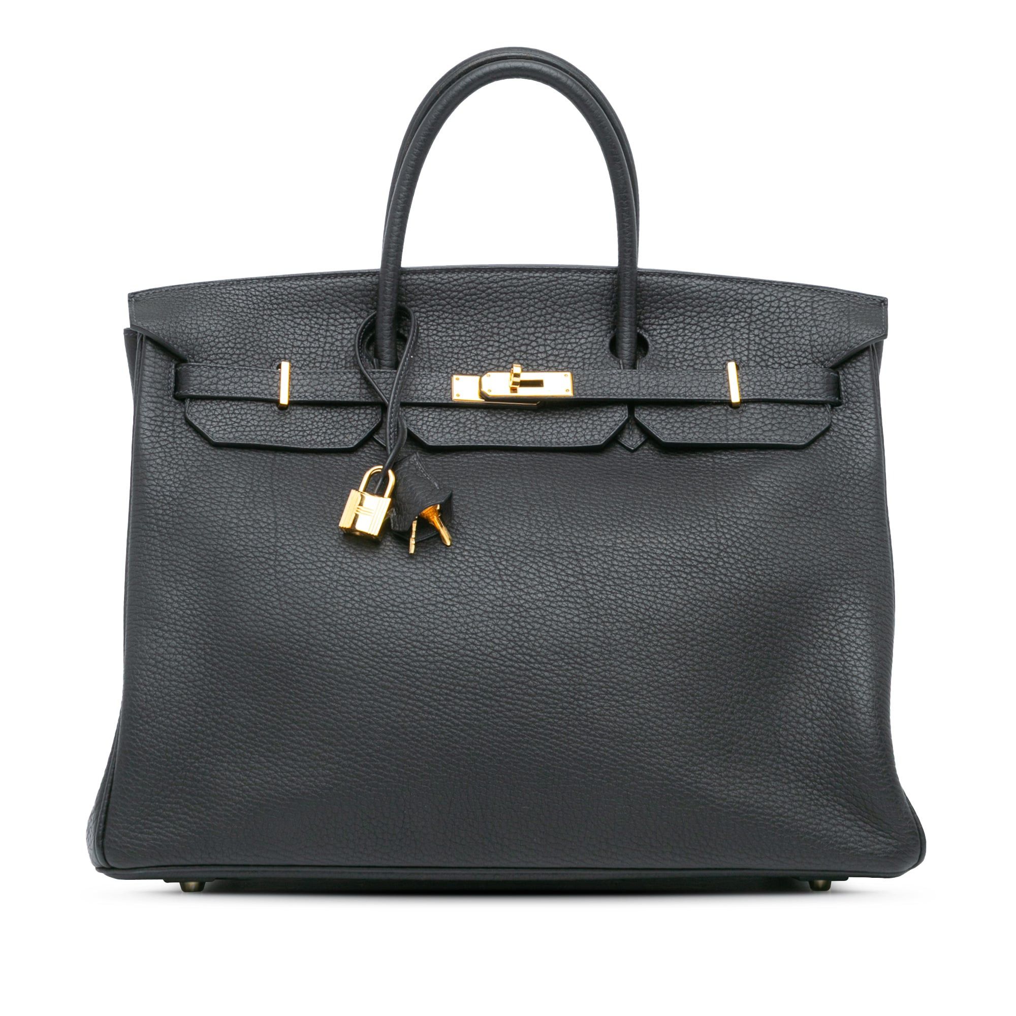 Hermes Hermès Togo Birkin Retourne 40 Blue Size ONE SIZE - 1 Thumbnail