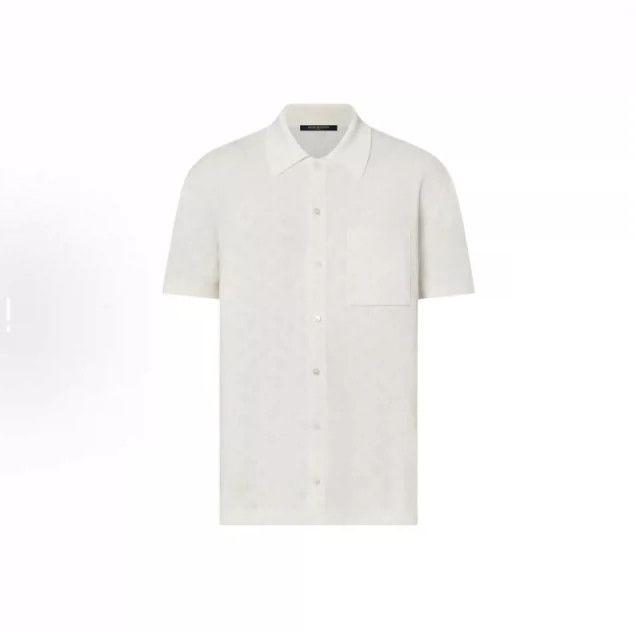 Louis Vuitton Louis Vuitton Knitted Full Print Cutout Short Sleeve Shirt Size US M / EU 48-50 / 2 - 2 Thumbnail